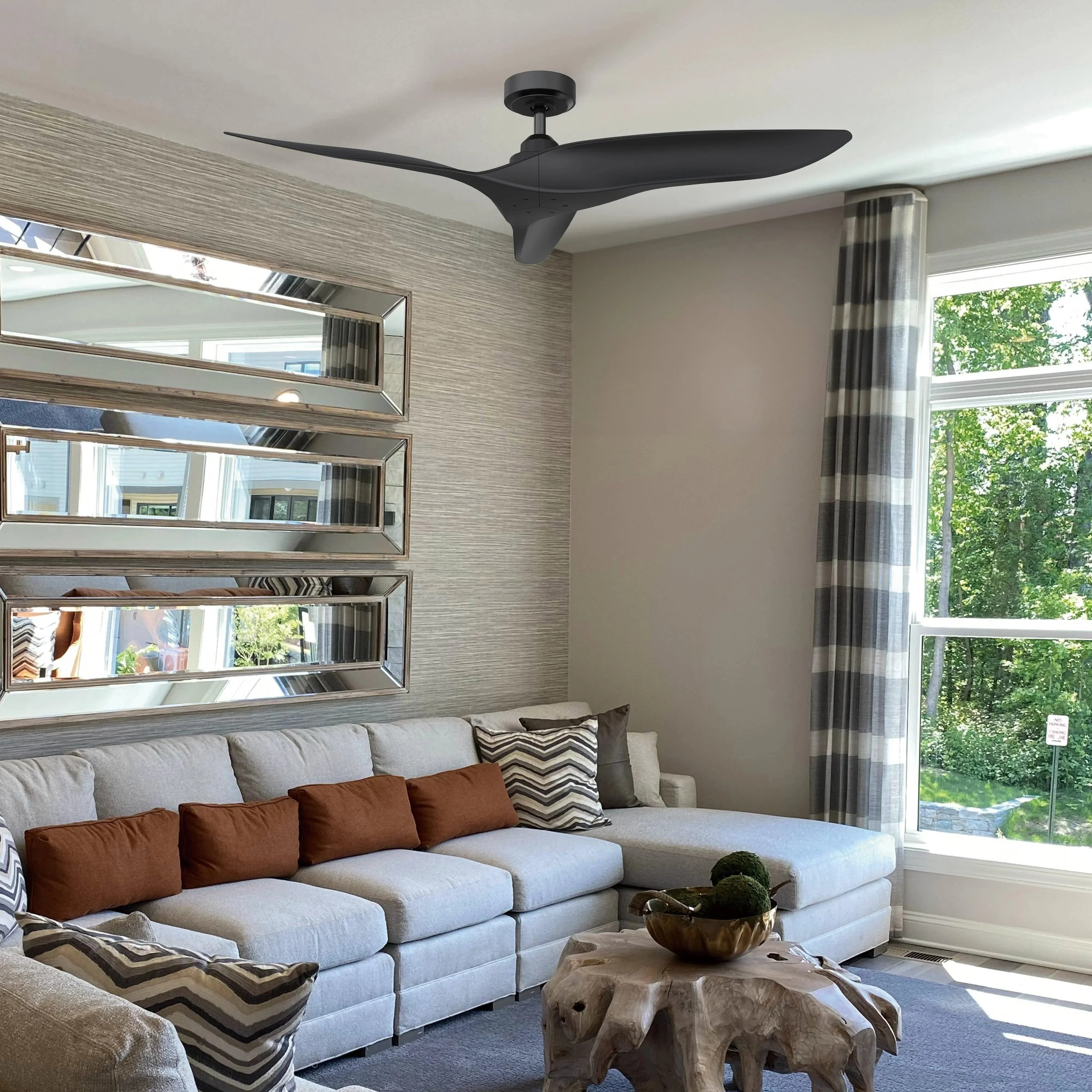 Parrot Uncle 52-Inch Punjab Industrial DC Motor Downrod Mount Reversible Ceiling Fan with Remote Control - Image 6