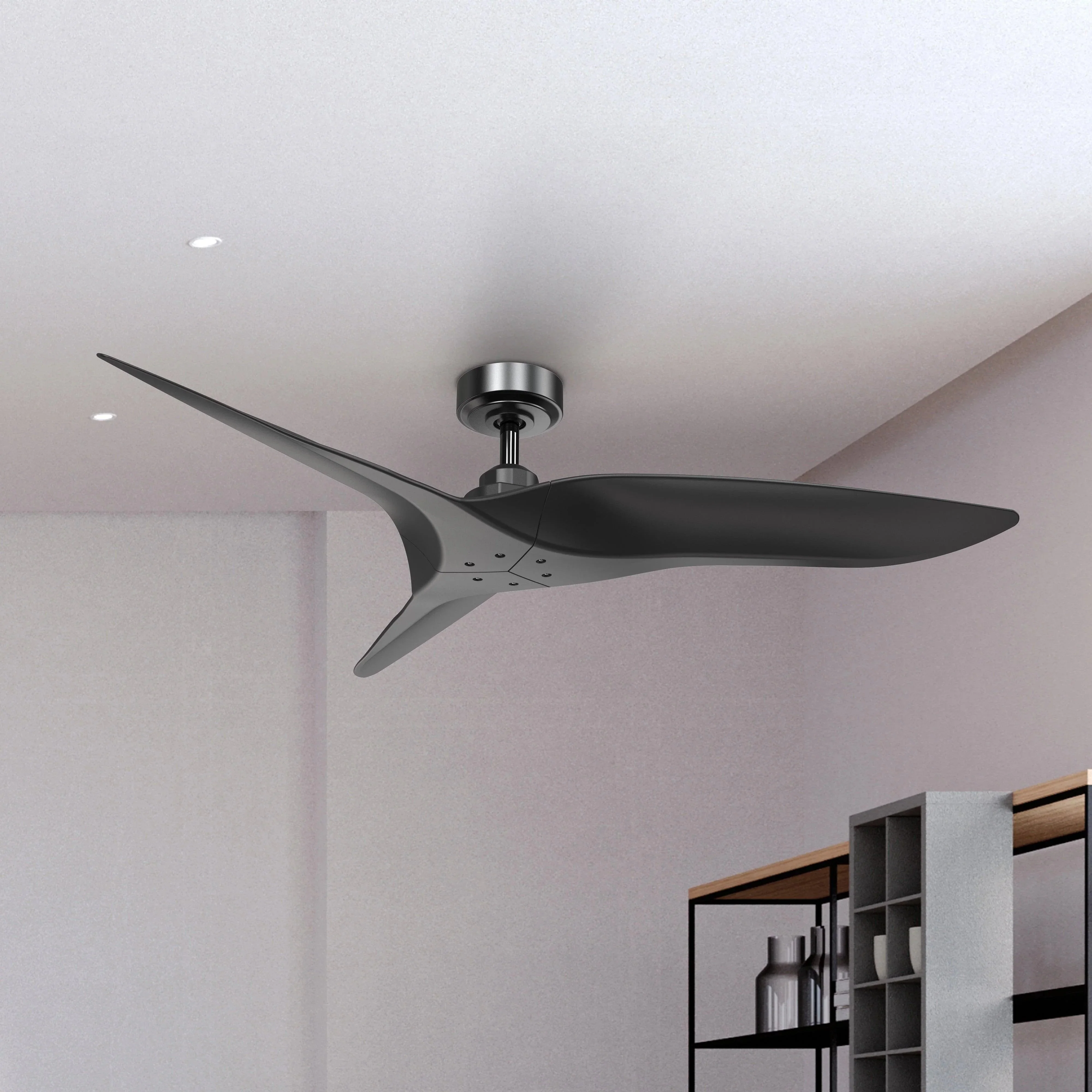 Parrot Uncle 52-Inch Punjab Industrial DC Motor Downrod Mount Reversible Ceiling Fan with Remote Control - Image 7