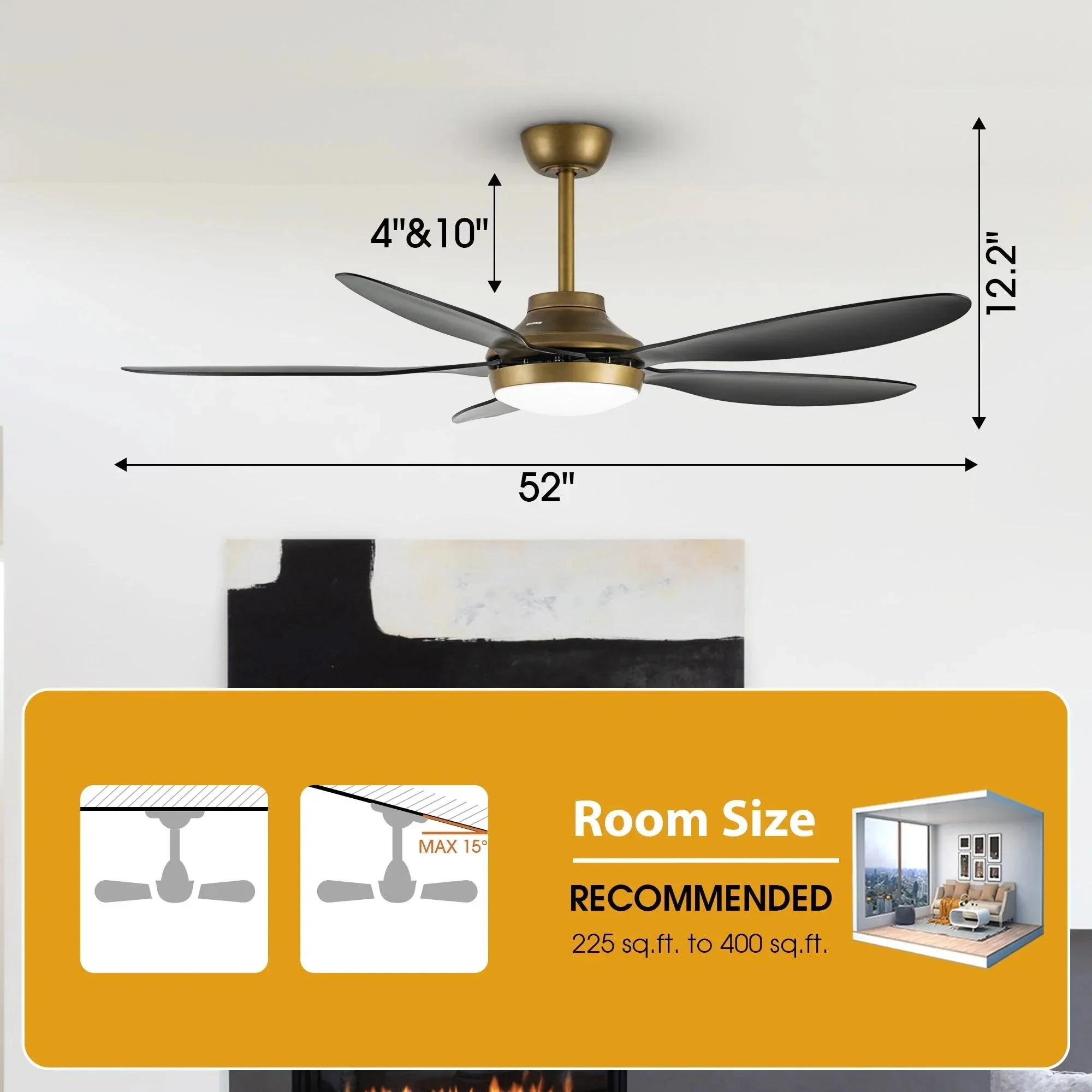 Parrot Uncle 52-Inch Punjab Smart Fan with LED Light (F6357-SMART) - Image 17