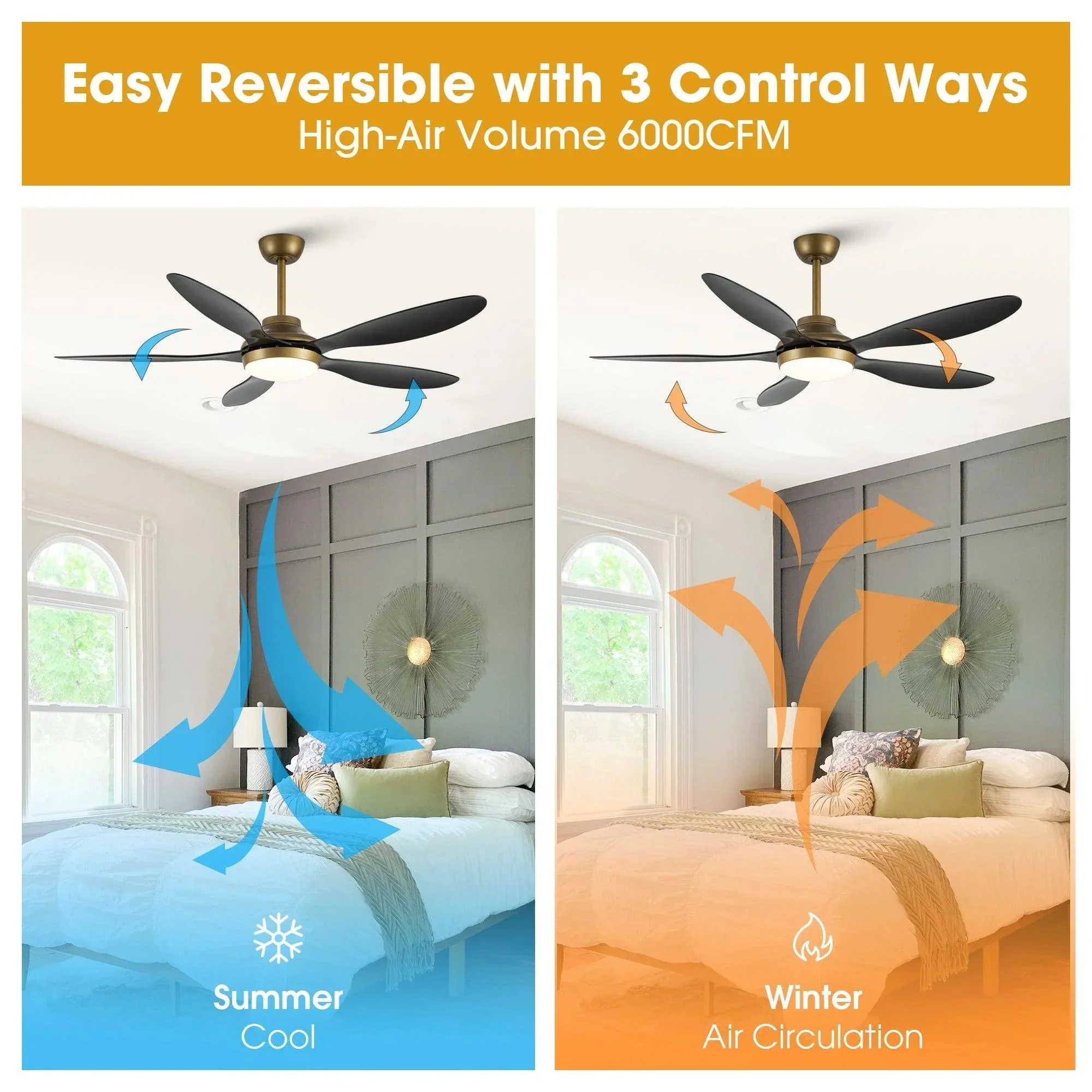 Parrot Uncle 52-Inch Punjab Smart Fan with LED Light (F6357-SMART) - Image 7