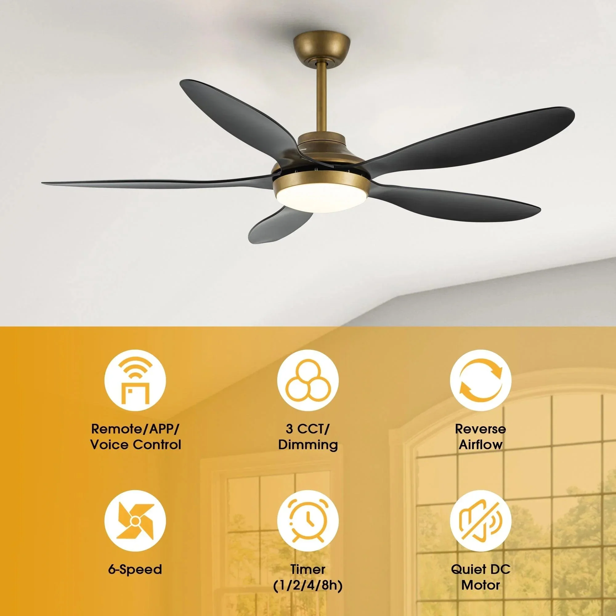 Parrot Uncle 52-Inch Punjab Smart Fan with LED Light (F6357-SMART) - Image 8