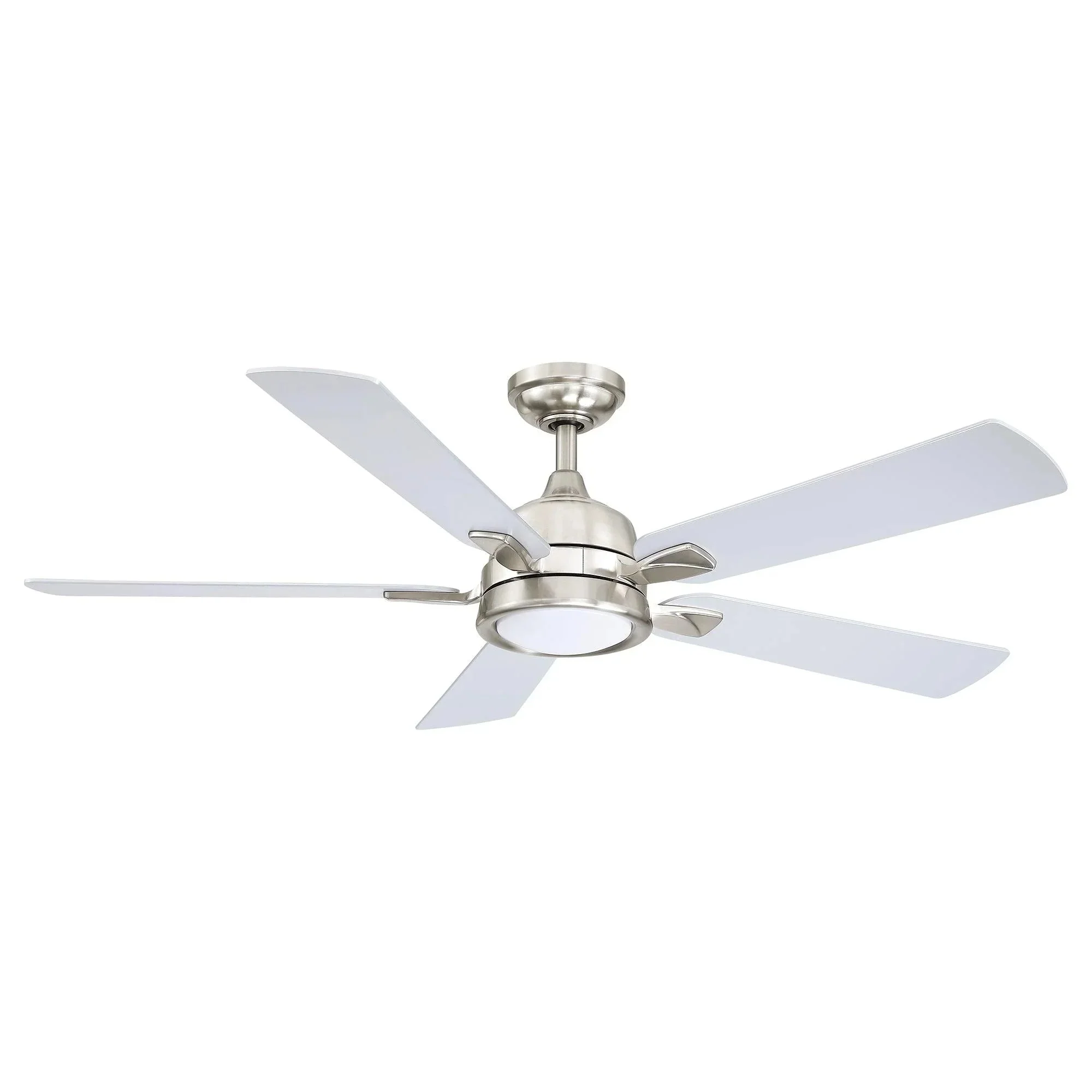 Parrot Uncle 52-Inch Tata Nagar Industrial Brush Nickel Downrod Mount Reversible Ceiling Fan with Lighting and Remote Control (BBLAB017A0) - Image 5