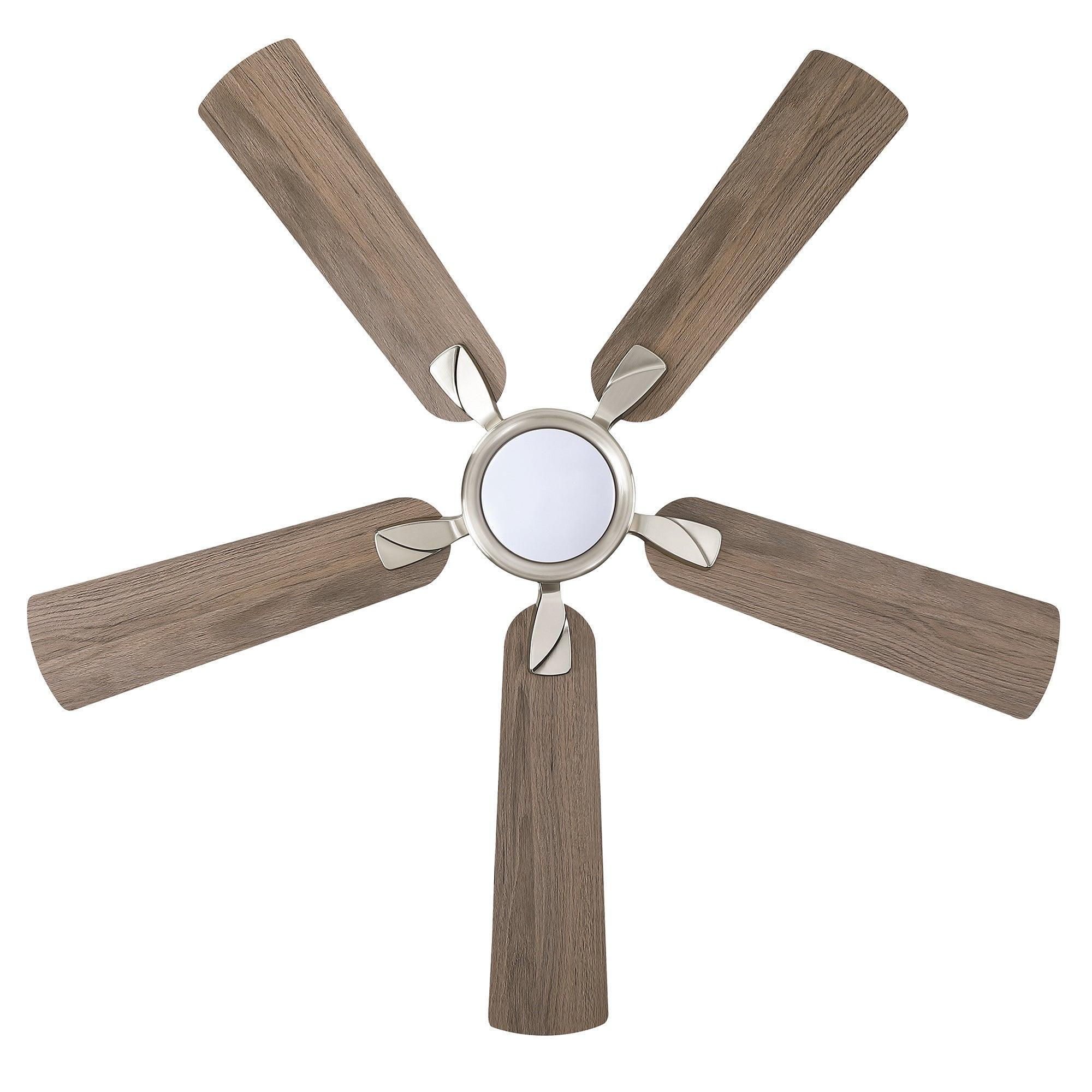 Parrot Uncle 52-Inch Tata Nagar Industrial Brush Nickel Downrod Mount Reversible Ceiling Fan with Lighting and Remote Control (BBLAB017A0) - Image 7