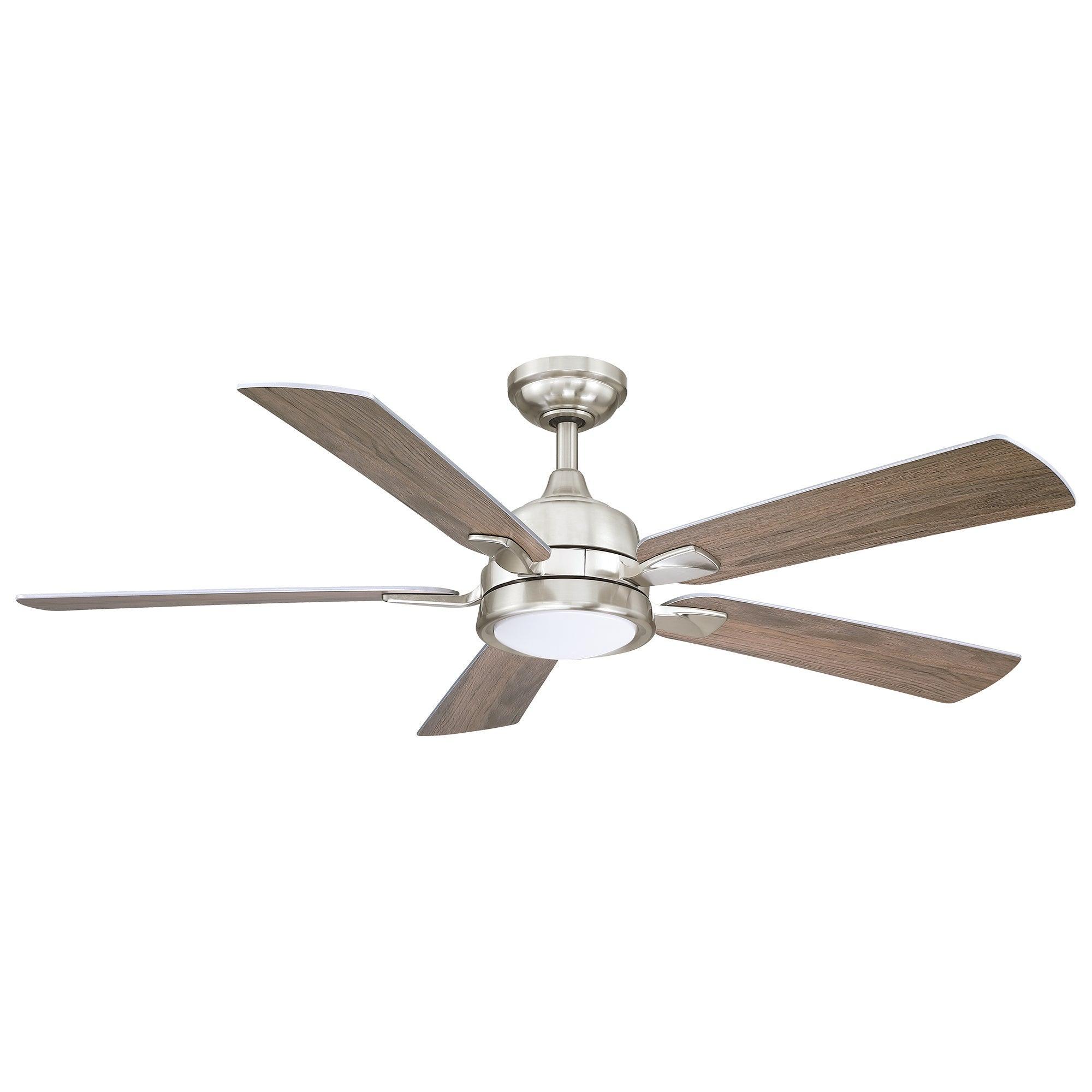 Parrot Uncle 52-Inch Tata Nagar Industrial Brush Nickel Downrod Mount Reversible Ceiling Fan with Lighting and Remote Control (BBLAB017A0) - Image 8