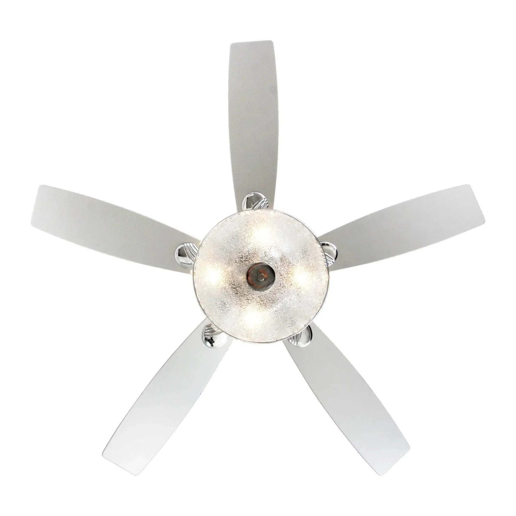 Parrot Uncle 52-Inch Tibuh Modern Downrod Mount Reversible Crystal Ceiling Fan with Lighting and Remote Control - Image 5