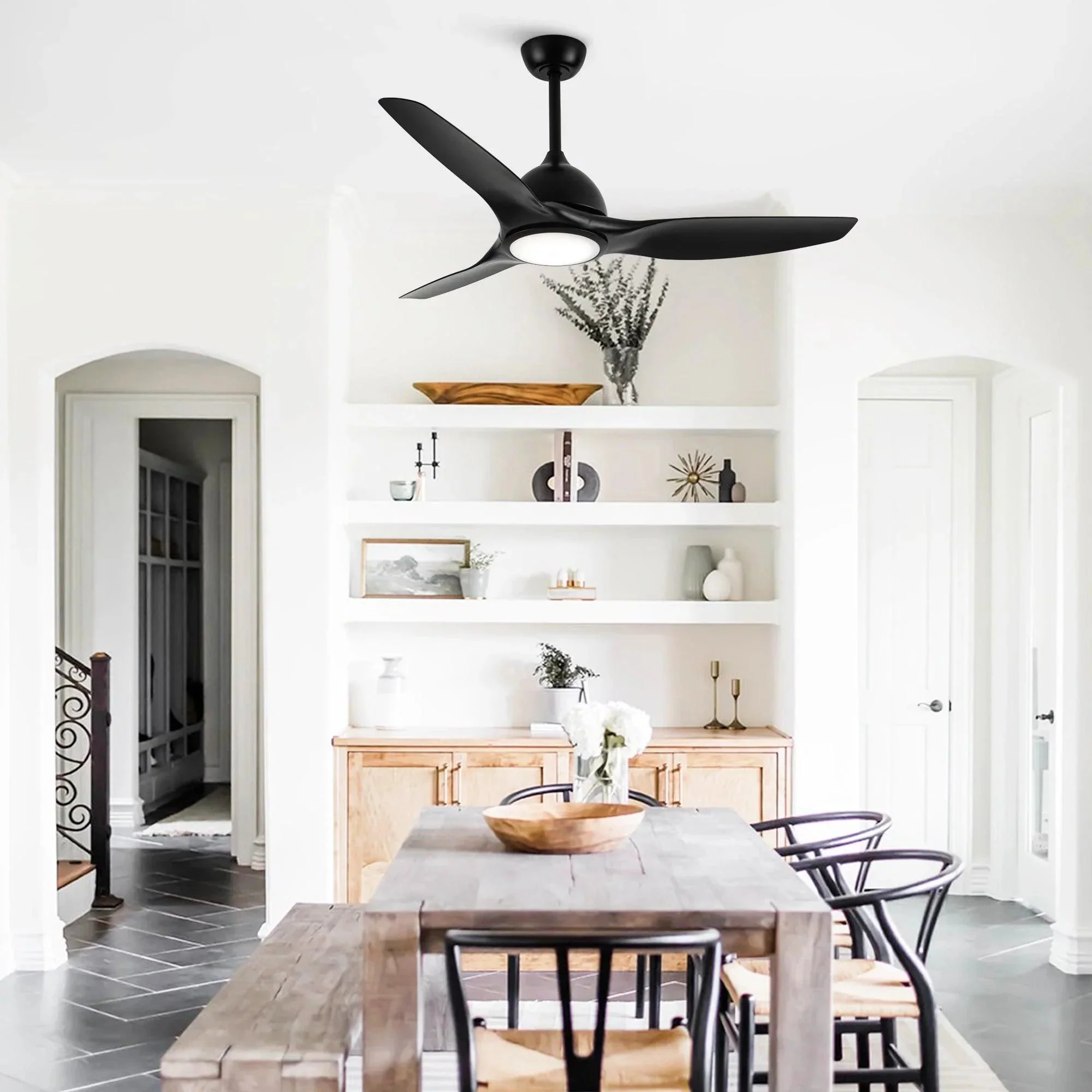 Parrot Uncle 52-Inch Vaczon 3 Blades Ceiling Fan with LED Light and Remote Control - Image 4