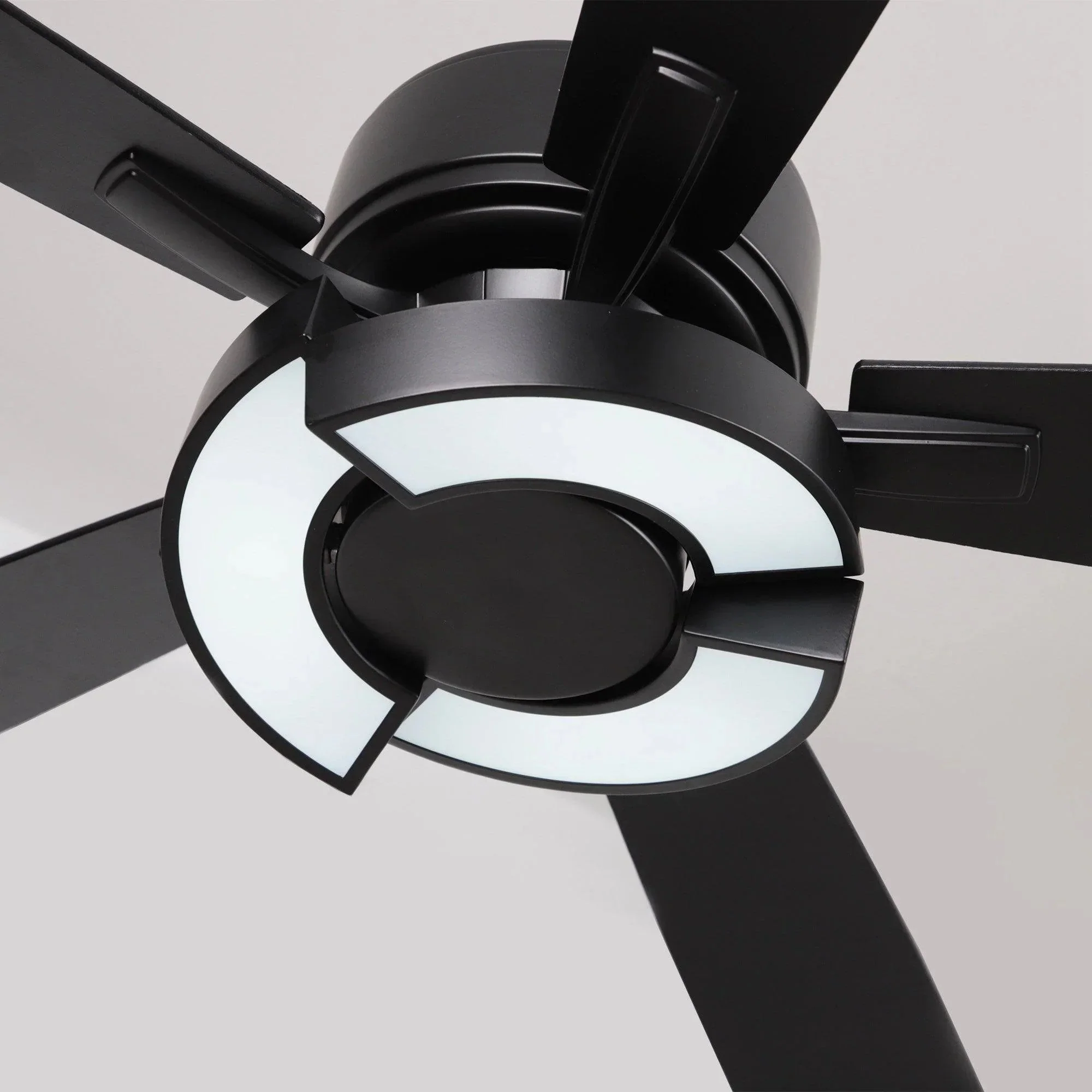 Parrot Uncle 52-Inch Vendome Industrial DC Motor Downrod Mount Reversible Ceiling Fan with Lighting and Remote Control (F6366CH110V) - Image 18