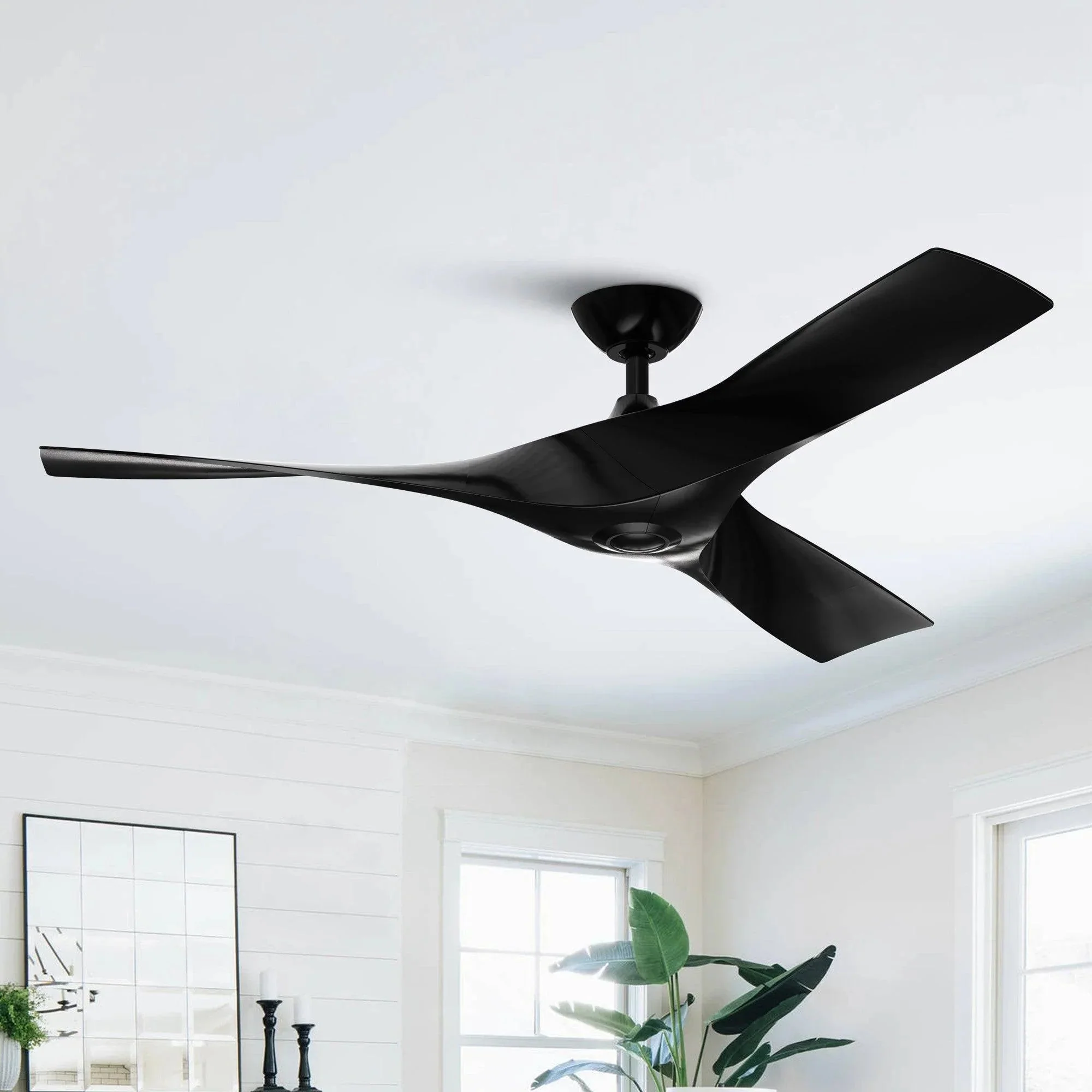 Parrot Uncle 52-Inch Wesley Industrial DC Motor Downrod Mount Reversible Ceiling Fan with Remote Control - Image 12