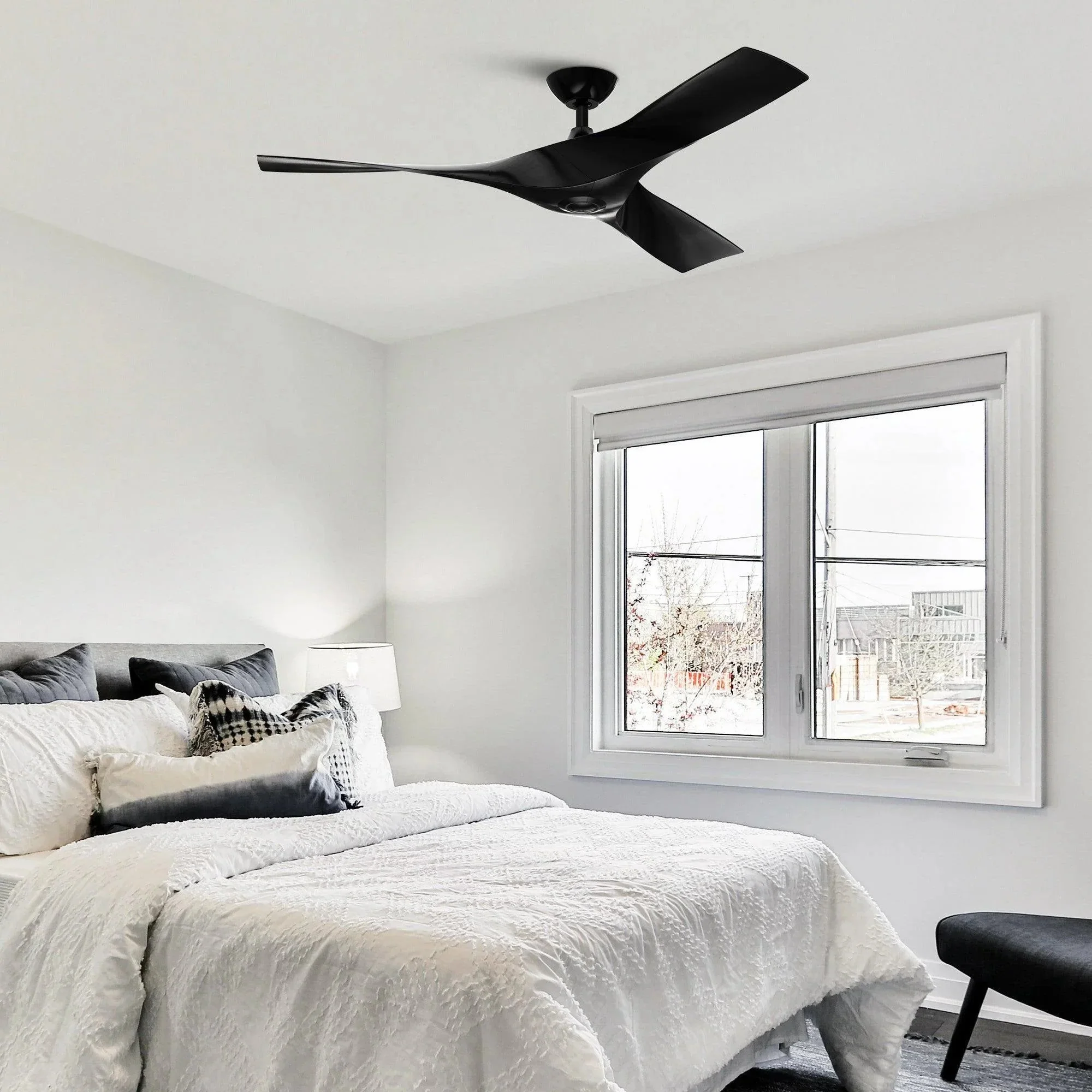 Parrot Uncle 52-Inch Wesley Industrial DC Motor Downrod Mount Reversible Ceiling Fan with Remote Control - Image 13