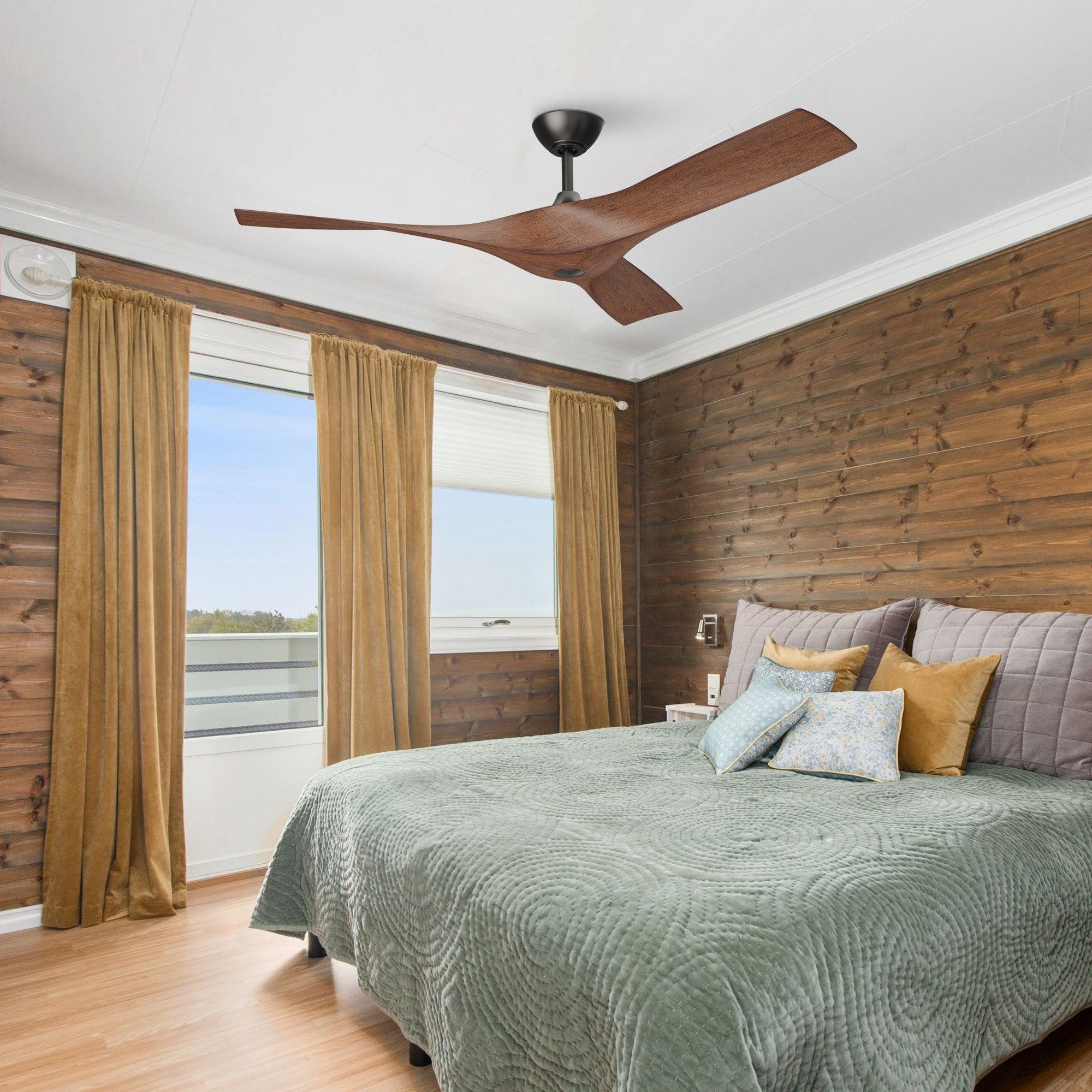 Parrot Uncle 52-Inch Wesley Industrial DC Motor Downrod Mount Reversible Ceiling Fan with Remote Control - Image 5