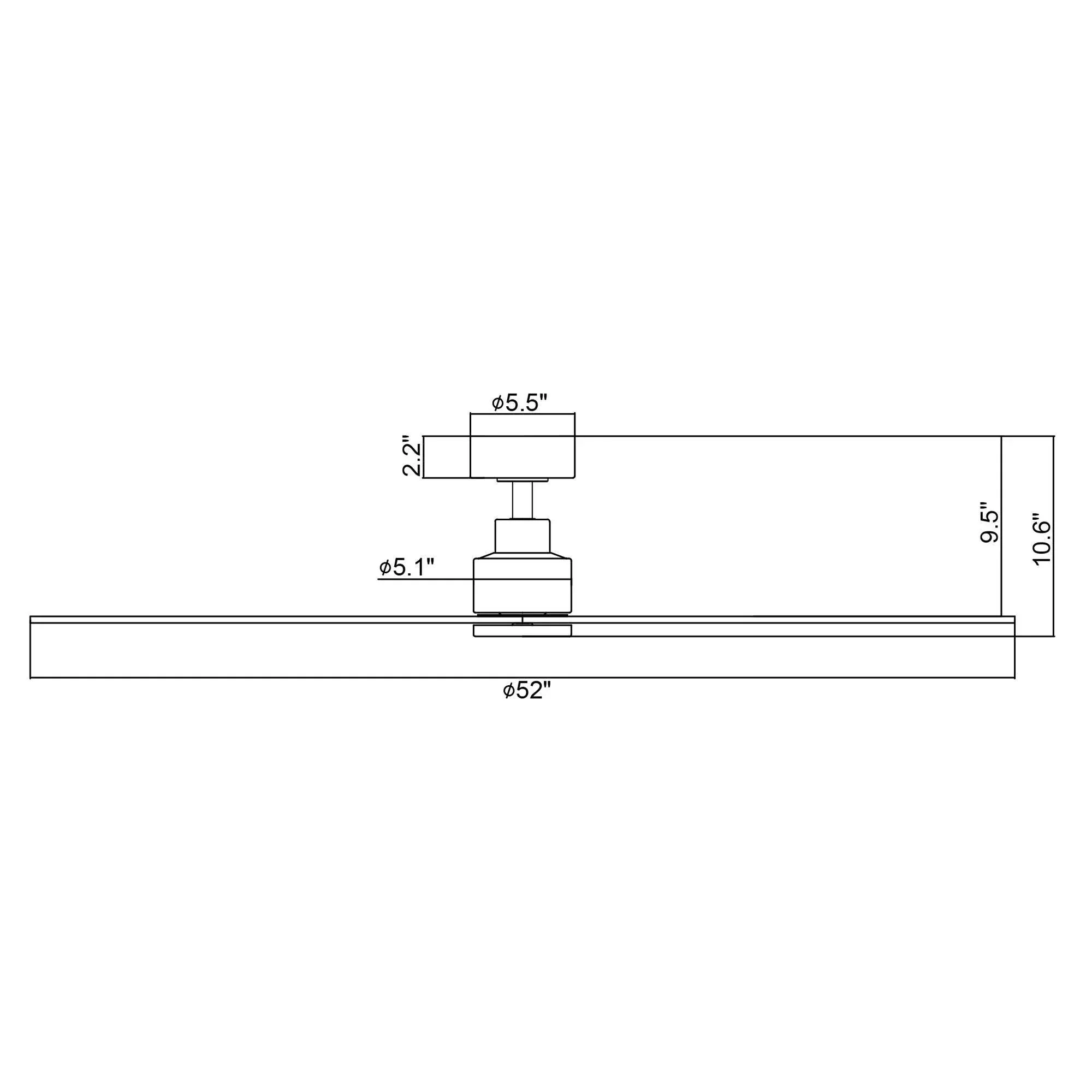 Parrot Uncle 52-Inch Zelda Industrial Ceiling Fan with Remote Control - Image 15