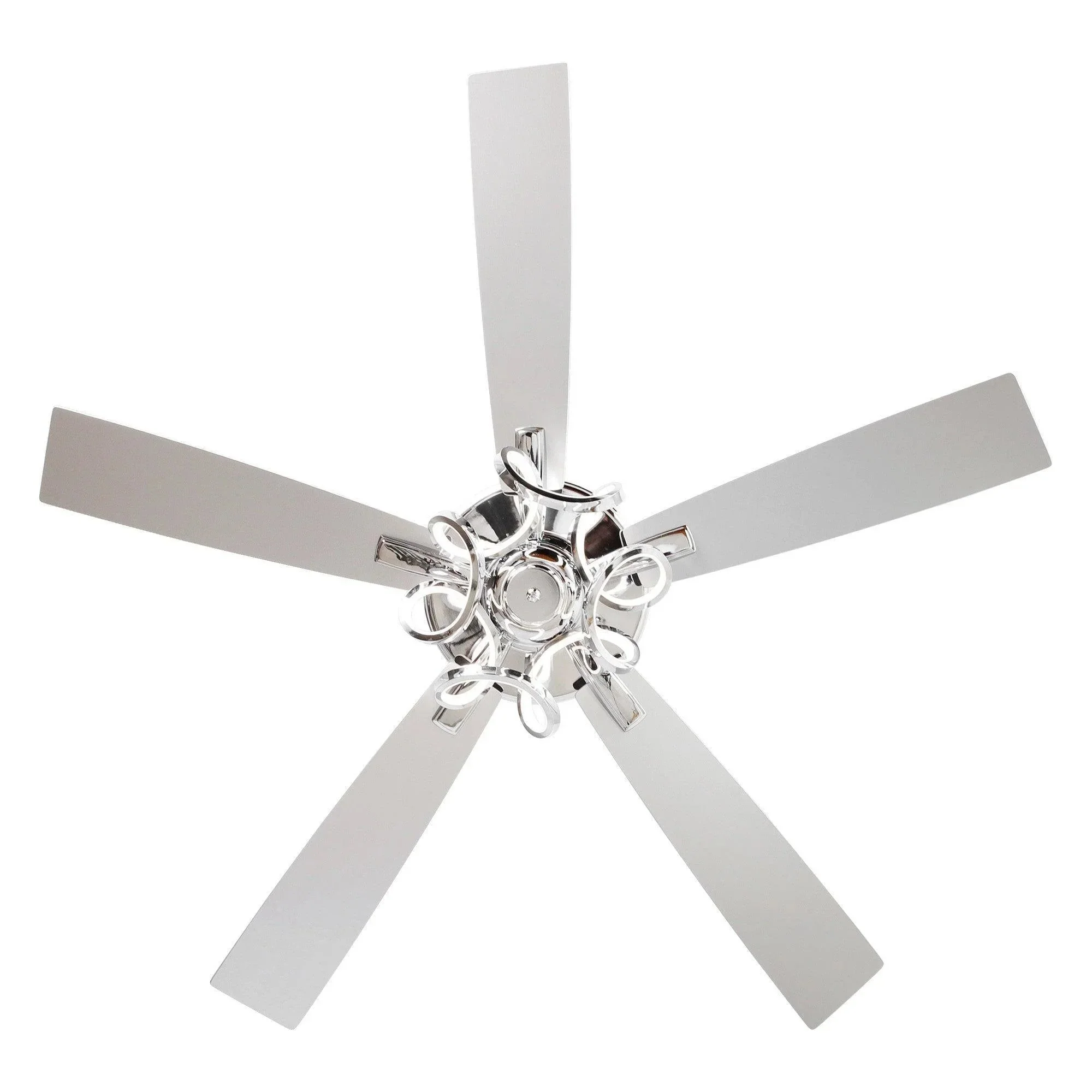 Parrot Uncle 52-Inch Zelda Modern DC Motor Downrod Mount Reversible Ceiling Fan with Lighting and Remote Control (F6367110V) - Image 16