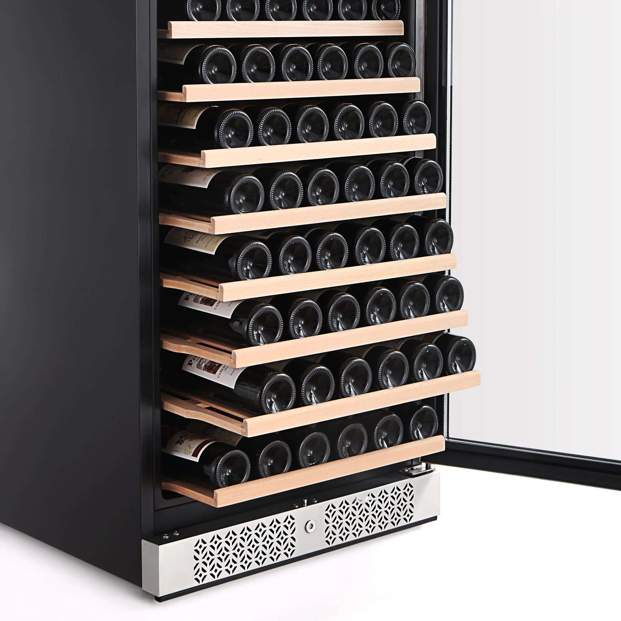 Empava 55-Inch Tall 127 Bottles Wine Cooler in Stainless Steel with Glass Door (EMPV-WC05S) - Image 9