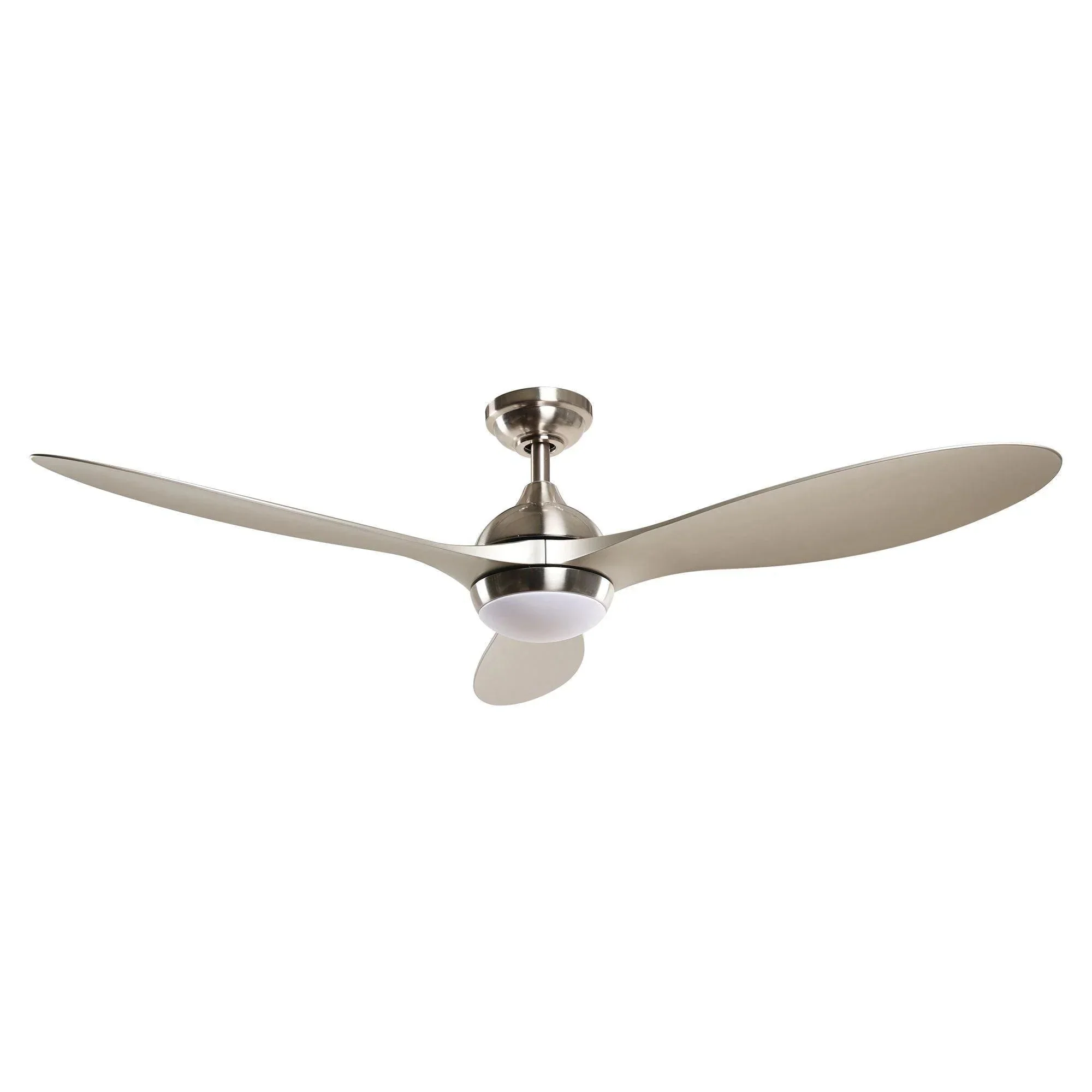 Parrot Uncle 56-Inch Bernardino Modern Brushed Nickel DC Motor Downrod Mount Reversible Ceiling Fan with Lighting and Remote Control (BBHTD20166E) - Image 10