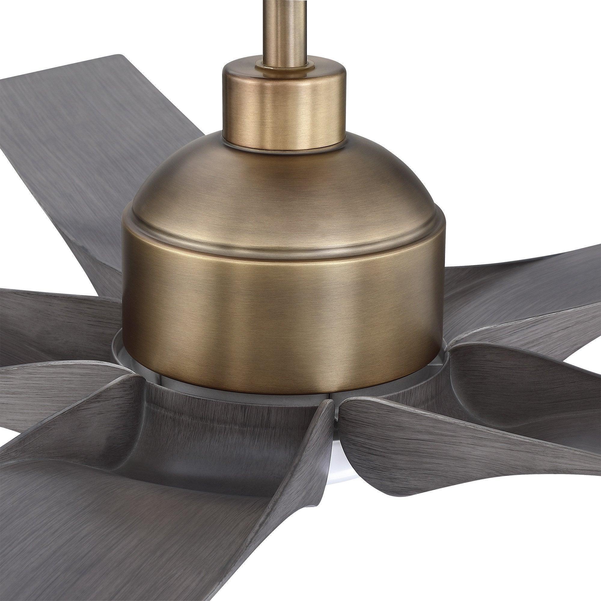 Parrot Uncle 56-Inch Genoa Farmhouse DC Motor Downrod Mount Reversible Ceiling Fan with Lighting and Remote Control (BBLDA158A) - Image 3