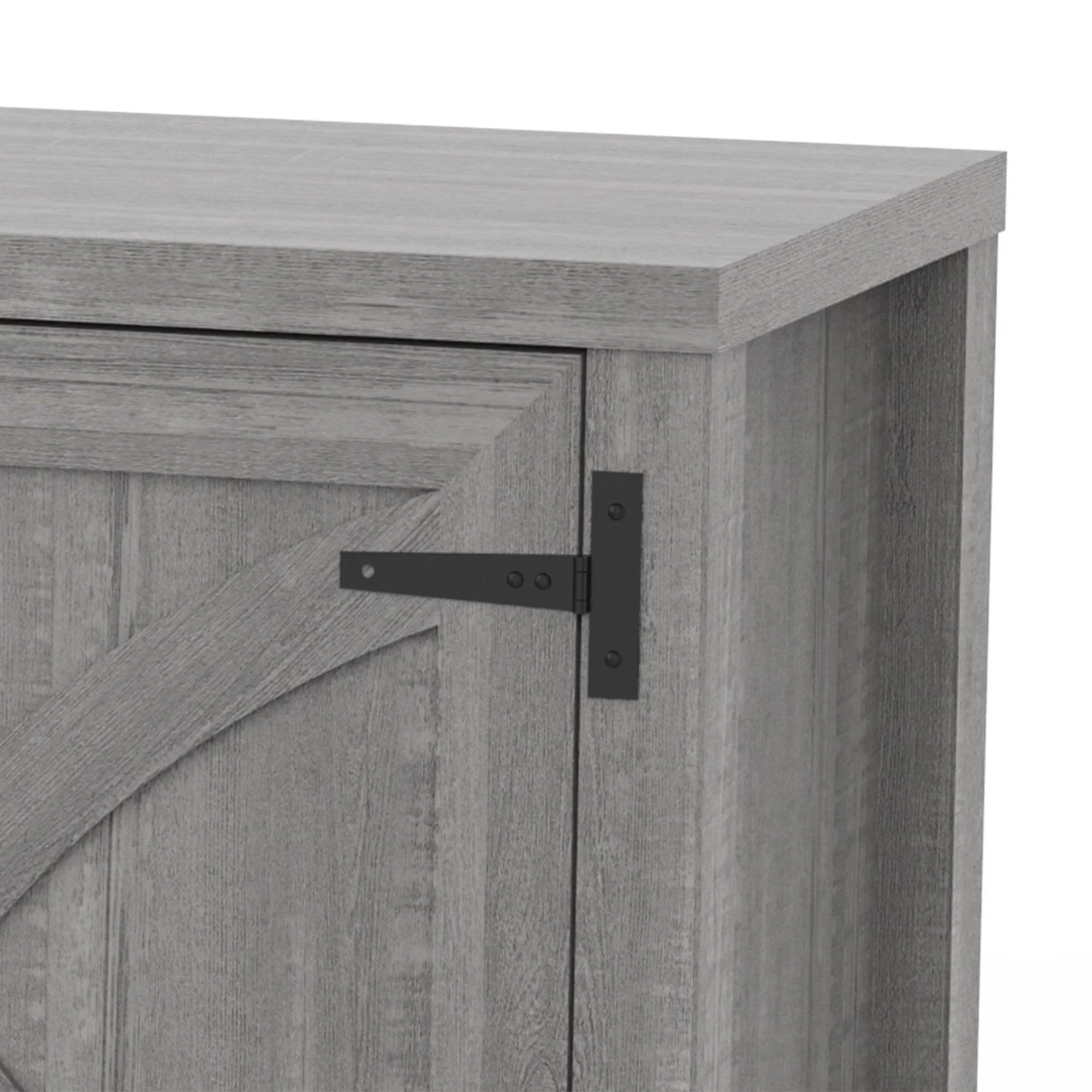 Parrot Uncle 58-Inch Farmhouse TV Stand with 18-Inch Insert Electric Fireplace for Living Room - Image 23