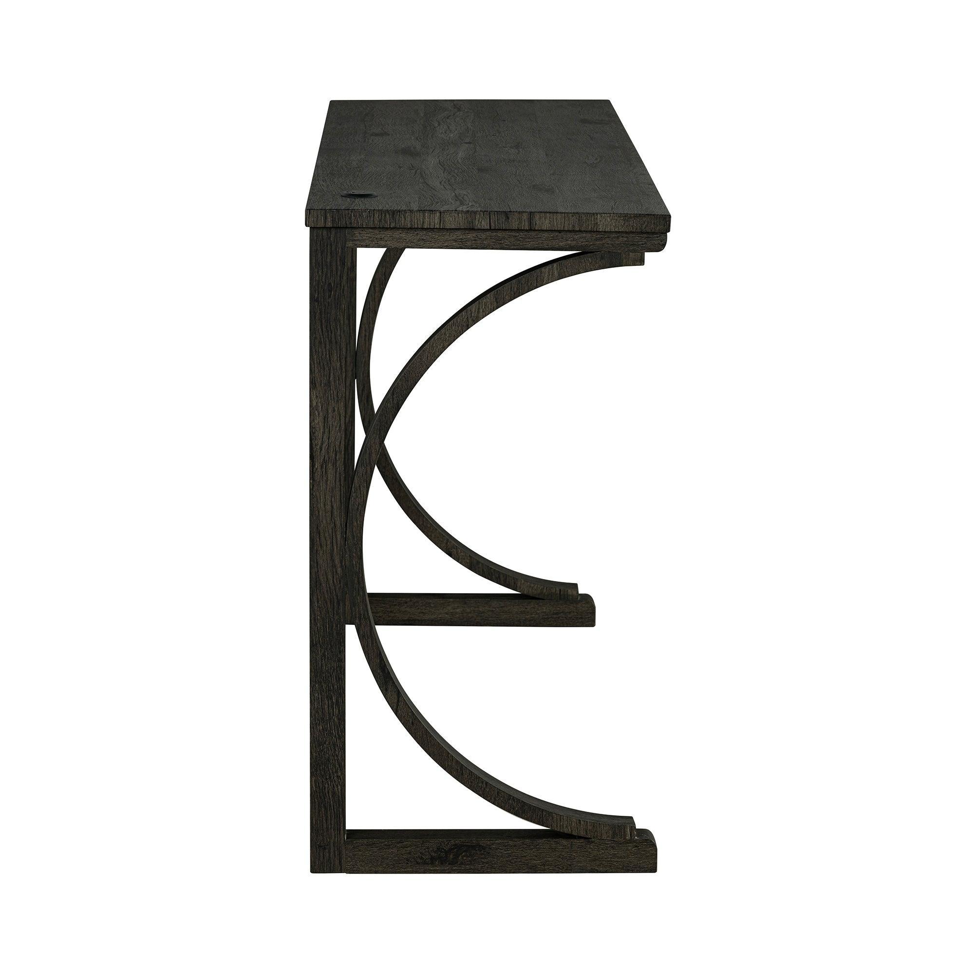 Parrot Uncle 59-Inch Rustic Dining&Bar Table Set with 3 Stools for Apartment, USB-A & USB-C Charging Ports (SL3403DG-PT-4PK-PU) - Image 14