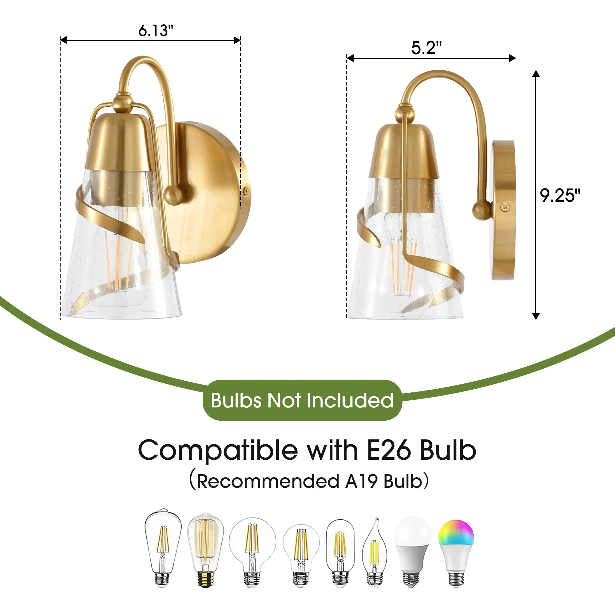 Parrot Uncle 6-Inch Ethel 1-Light Mirror Vanity Light (W3003) - Image 7
