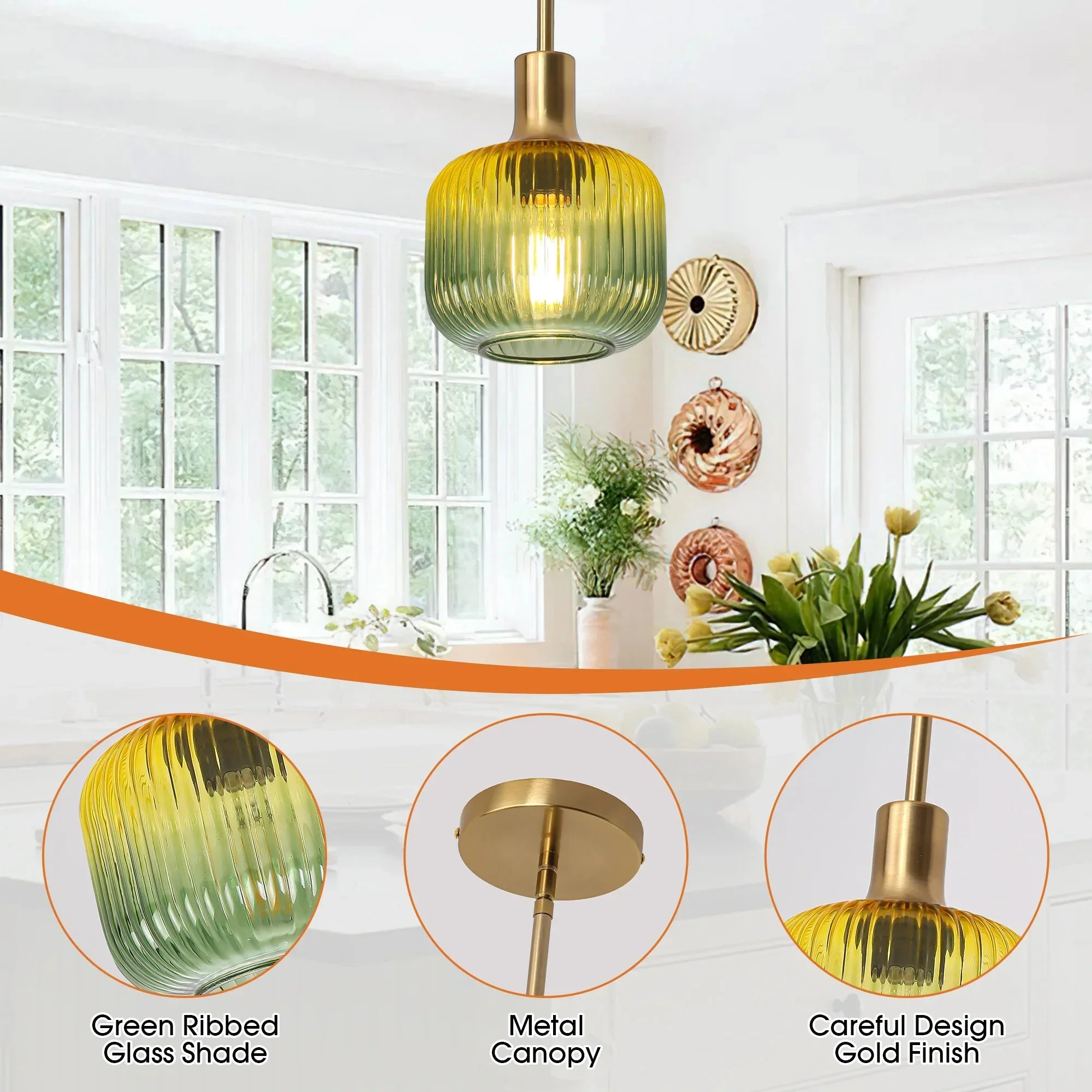 Parrot Uncle 6-Inch Felix 1-Light Island Pendant Light (C3012L) - Image 5