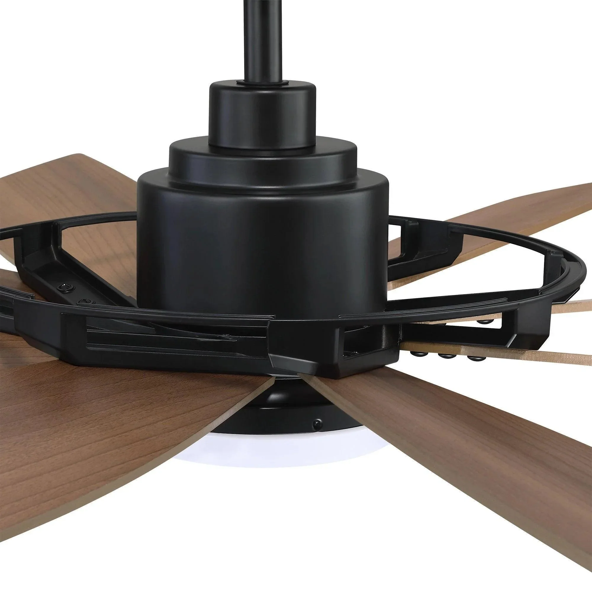 Parrot Uncle 60-Inch Antone Industrial DC Motor Downrod Mount Reversible Ceiling Fan with Lighting and Remote Control (F8249110V) - Image 8