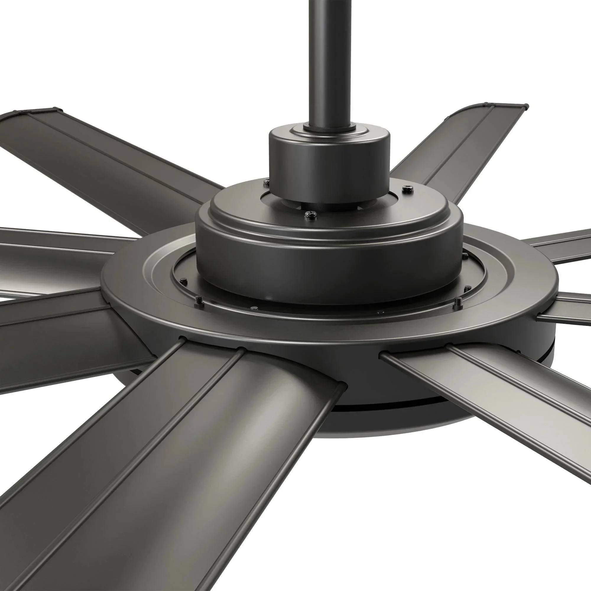Parrot Uncle 60-Inch Industrial DC Motor Downrod Mount Ceiling Fan with Lighting and Remote Control (F6105110V) - Image 10