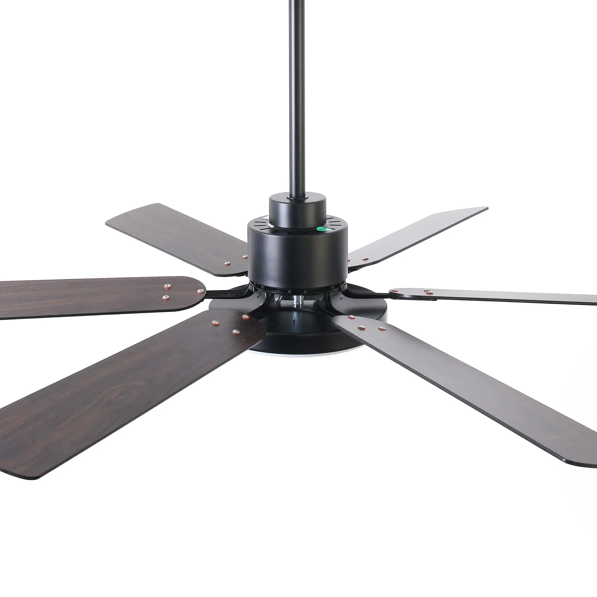 Parrot Uncle 60-Inch Industrial DC Motor Downrod Mount Reversible Ceiling Fan with Lighting and Remote Control (F8252110V) - Image 7