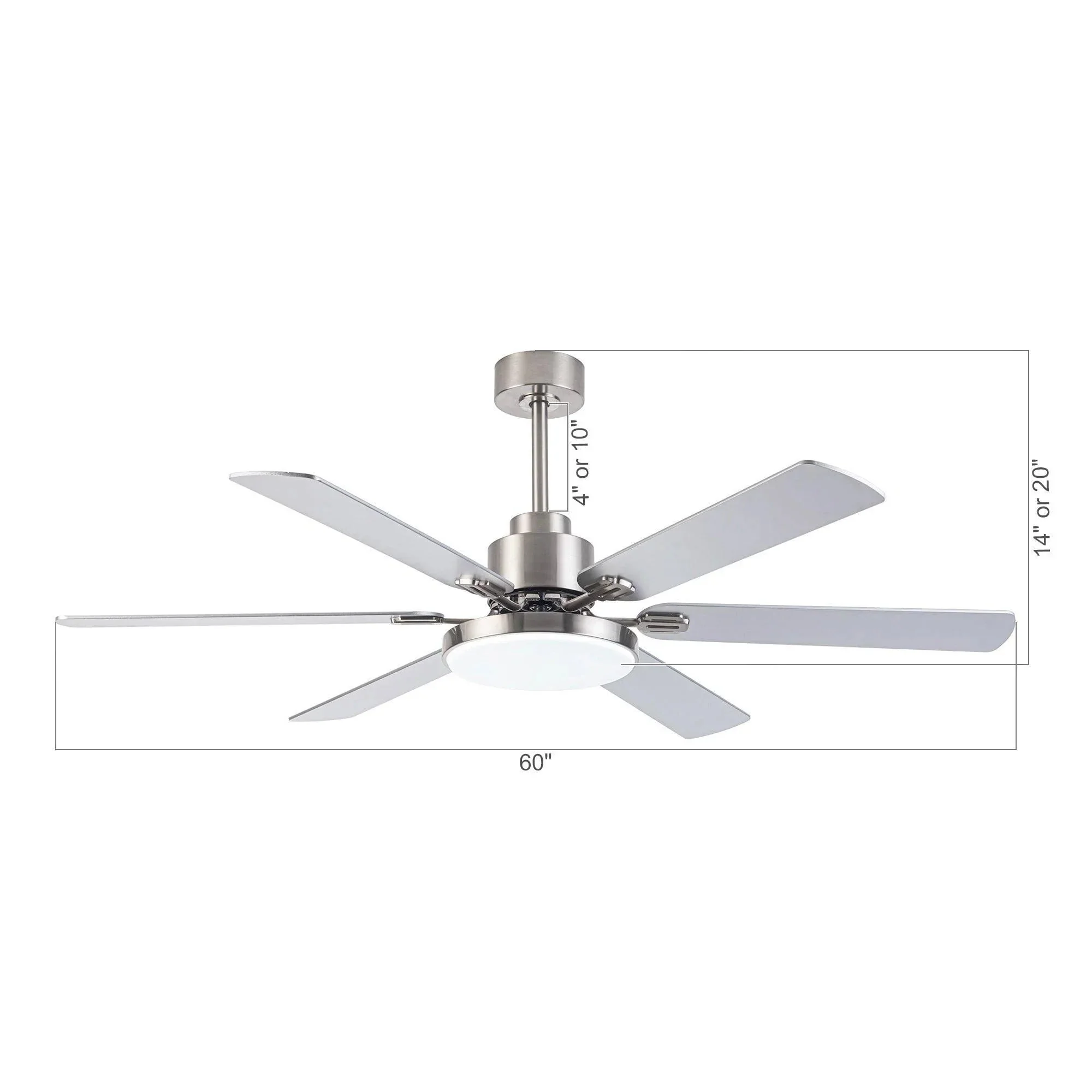 Parrot Uncle 60-Inch Lucknow Modern Ceiling Fan with Lighting and Remote Control (F8253110V) - Image 16