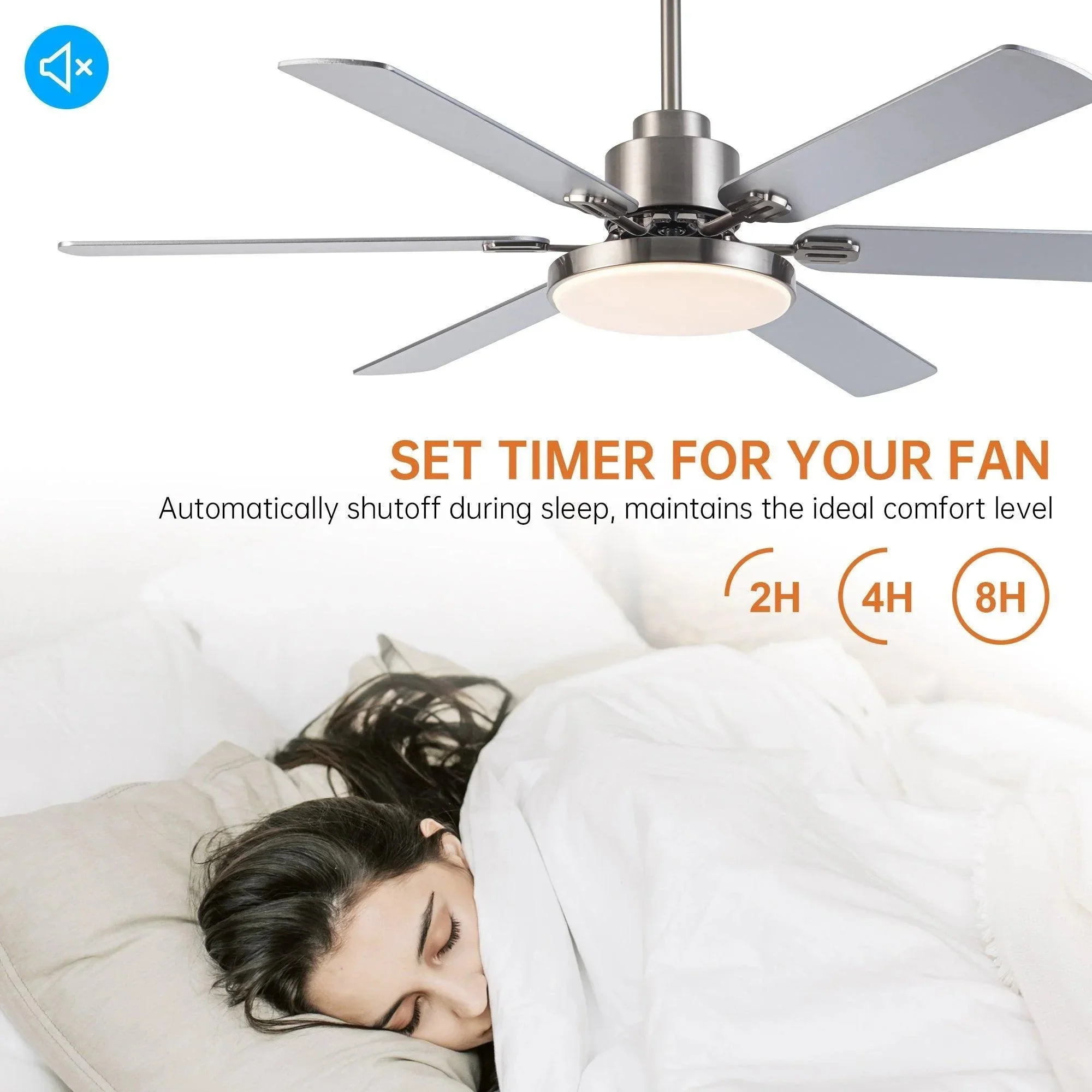 Parrot Uncle 60-Inch Lucknow Modern Ceiling Fan with Lighting and Remote Control (F8253110V) - Image 8