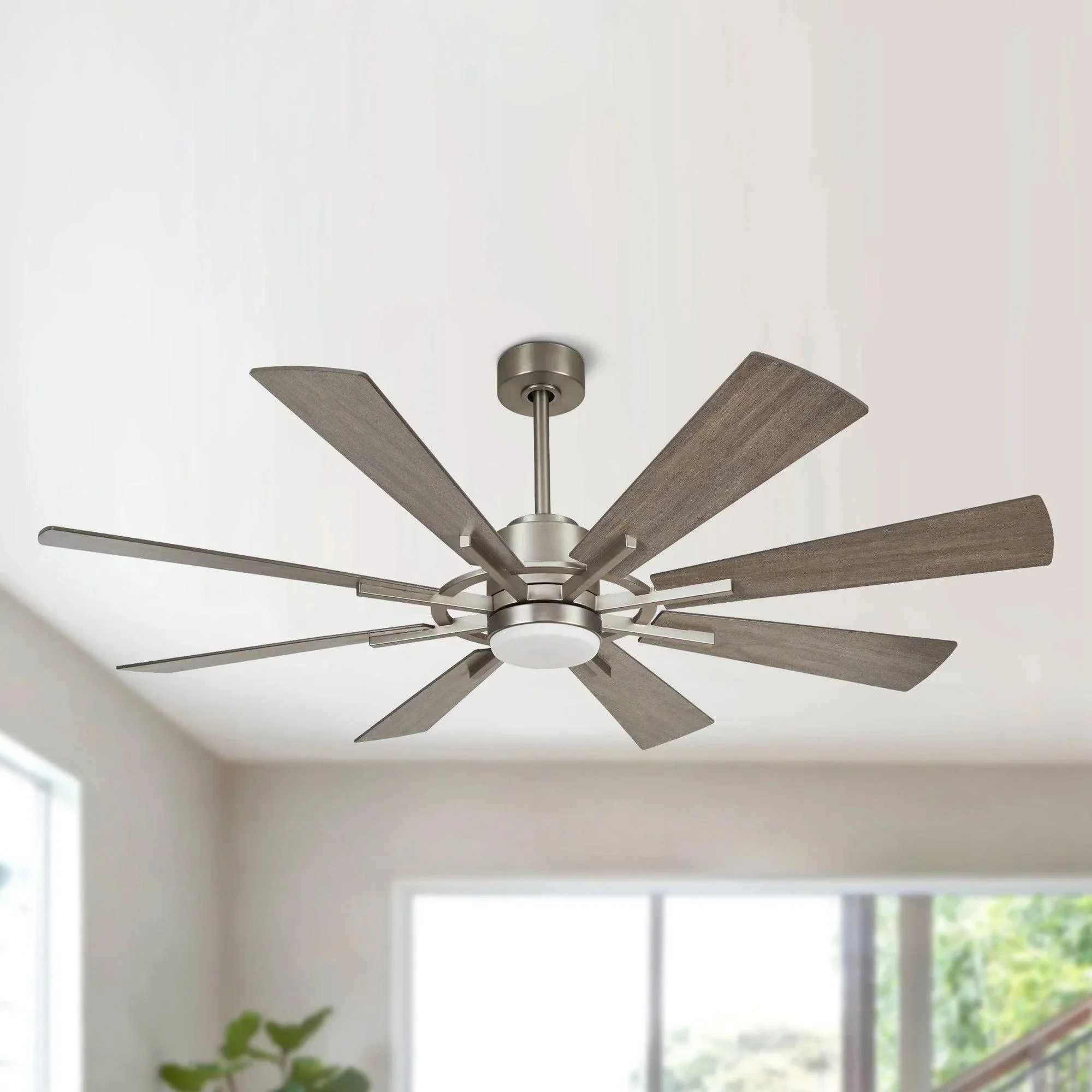 Parrot Uncle 60-Inch Oretha Windmill DC Ceiling Fan with LED Lighting - Image 4