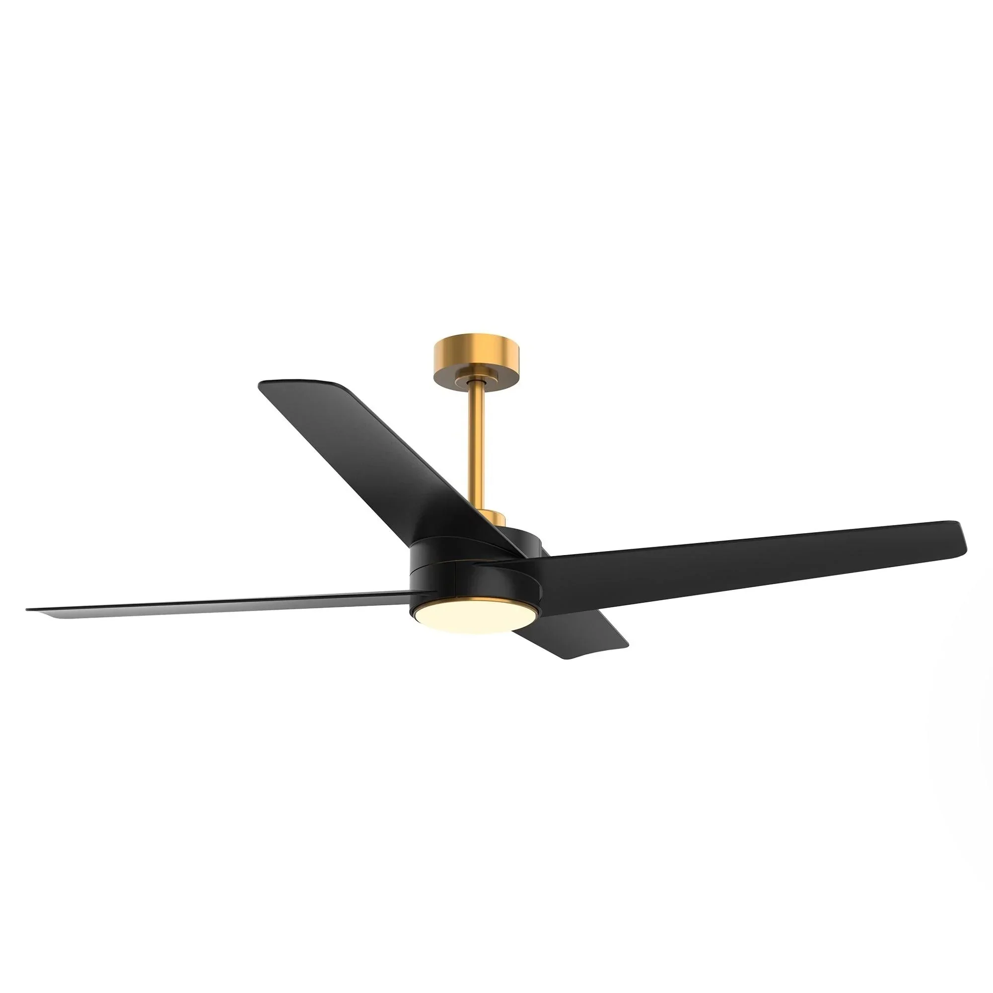Parrot Uncle 60-Inch Parvez Modern DC Motor Downrod Mount Reversible Ceiling Fan with Lighting and Remote Control (F8313110V) - Image 4