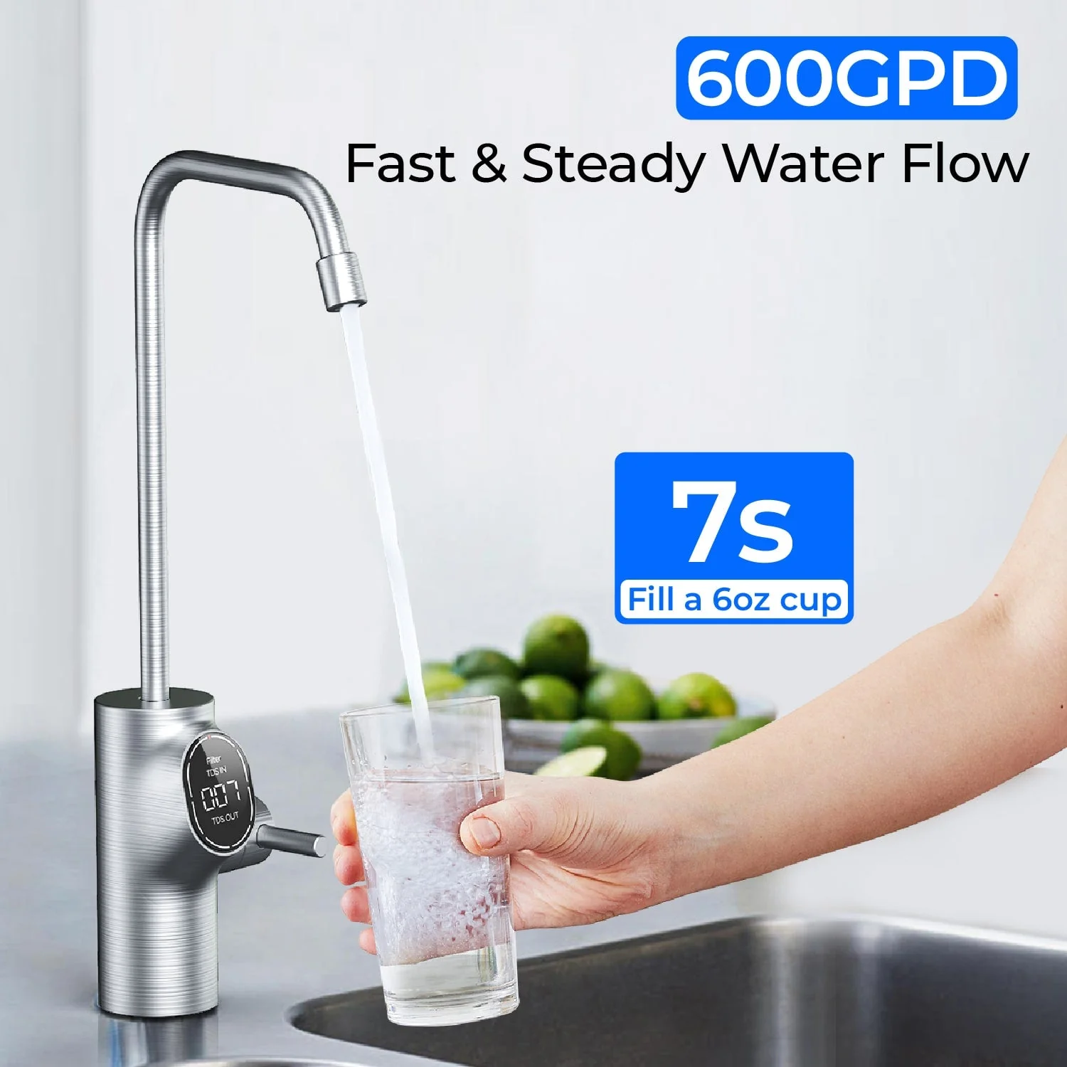 Waterdrop Filter, Replacement for WD-D6-B Tankless Reverse Osmosis System, 1-Year Lifetime, Reduce PFAS (WD-D6RF) - Image 6