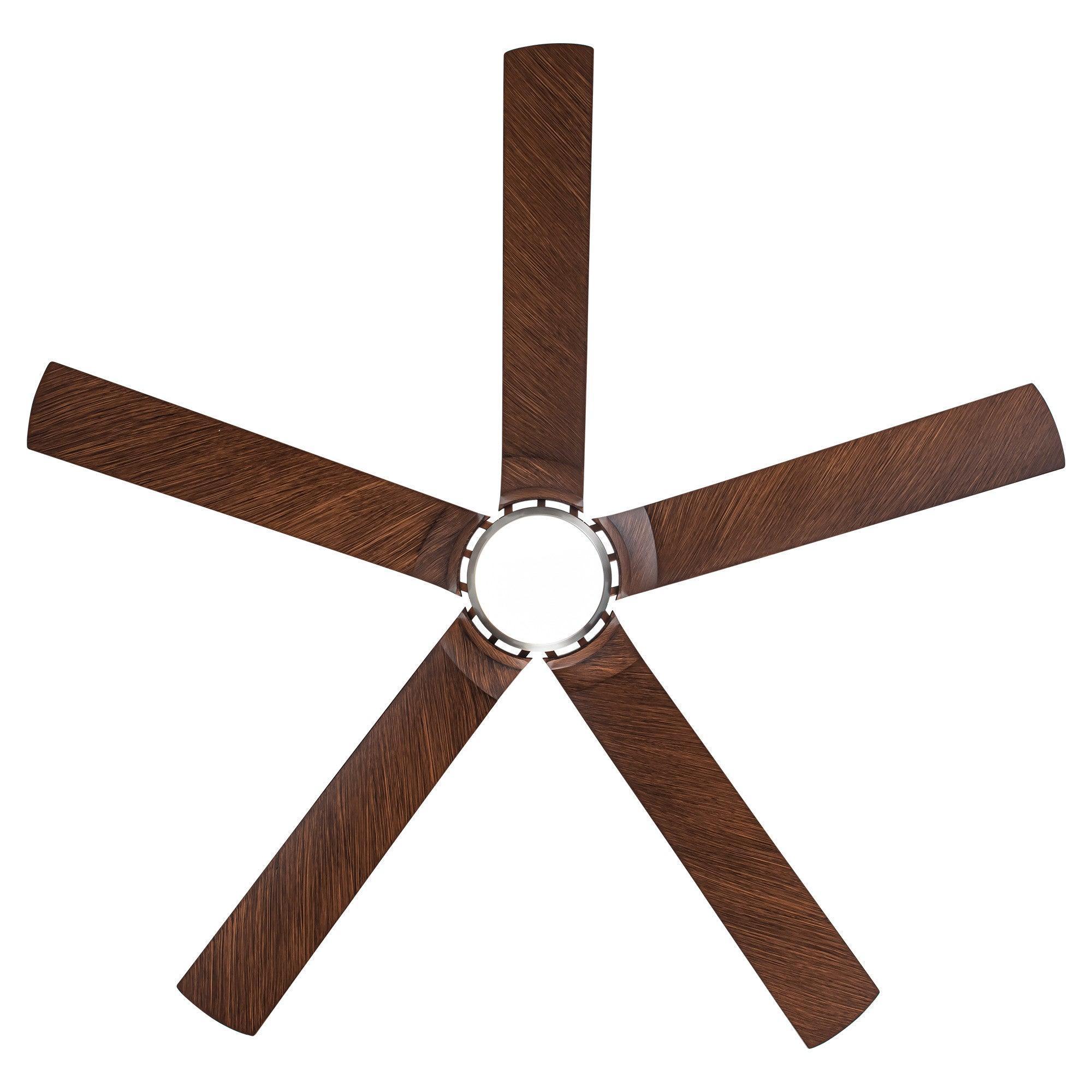 Parrot Uncle 65-Inch Fury Farmhouse DC Motor Downrod Mount Ceiling Fan with Lighting and Remote Control (F8305110V) - Image 10