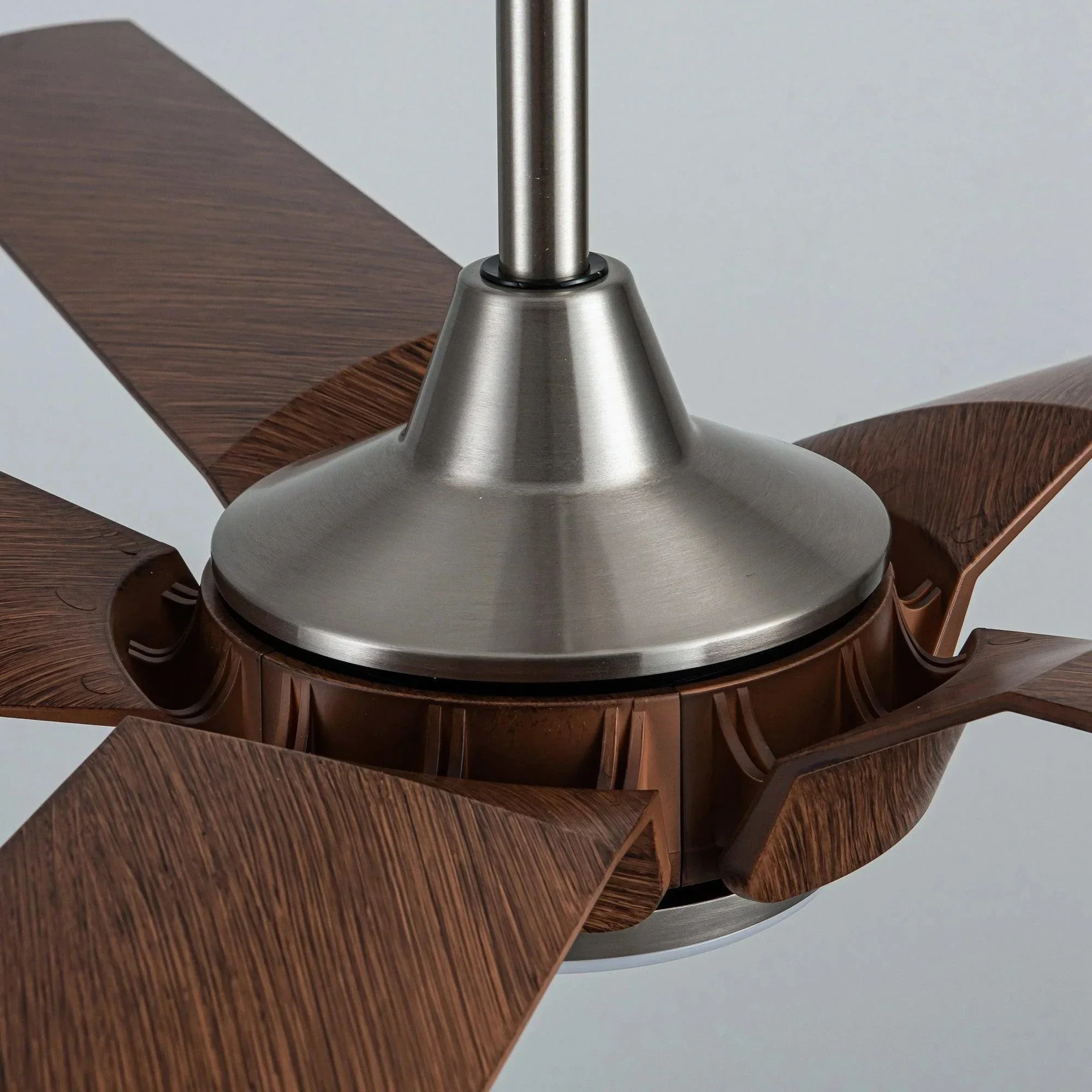 Parrot Uncle 65-Inch Fury Farmhouse DC Motor Downrod Mount Ceiling Fan with Lighting and Remote Control (F8305110V) - Image 11