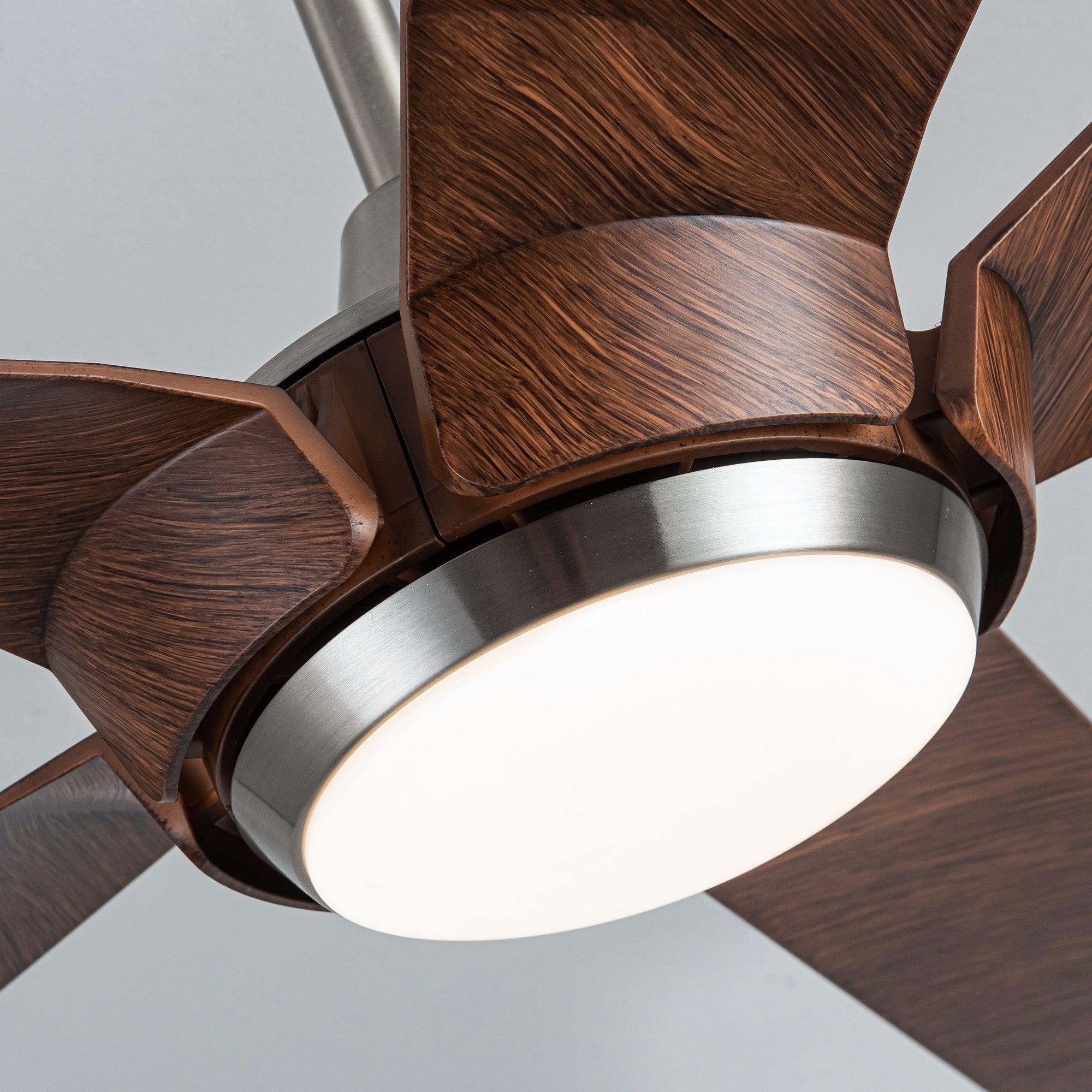 Parrot Uncle 65-Inch Fury Farmhouse DC Motor Downrod Mount Ceiling Fan with Lighting and Remote Control (F8305110V) - Image 14