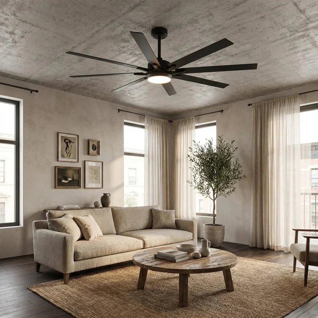 Parrot Uncle 65-Inch Teresa Modern Double-Sided Blades Ceiling Fan with Remote Control and LED Light - Image 2