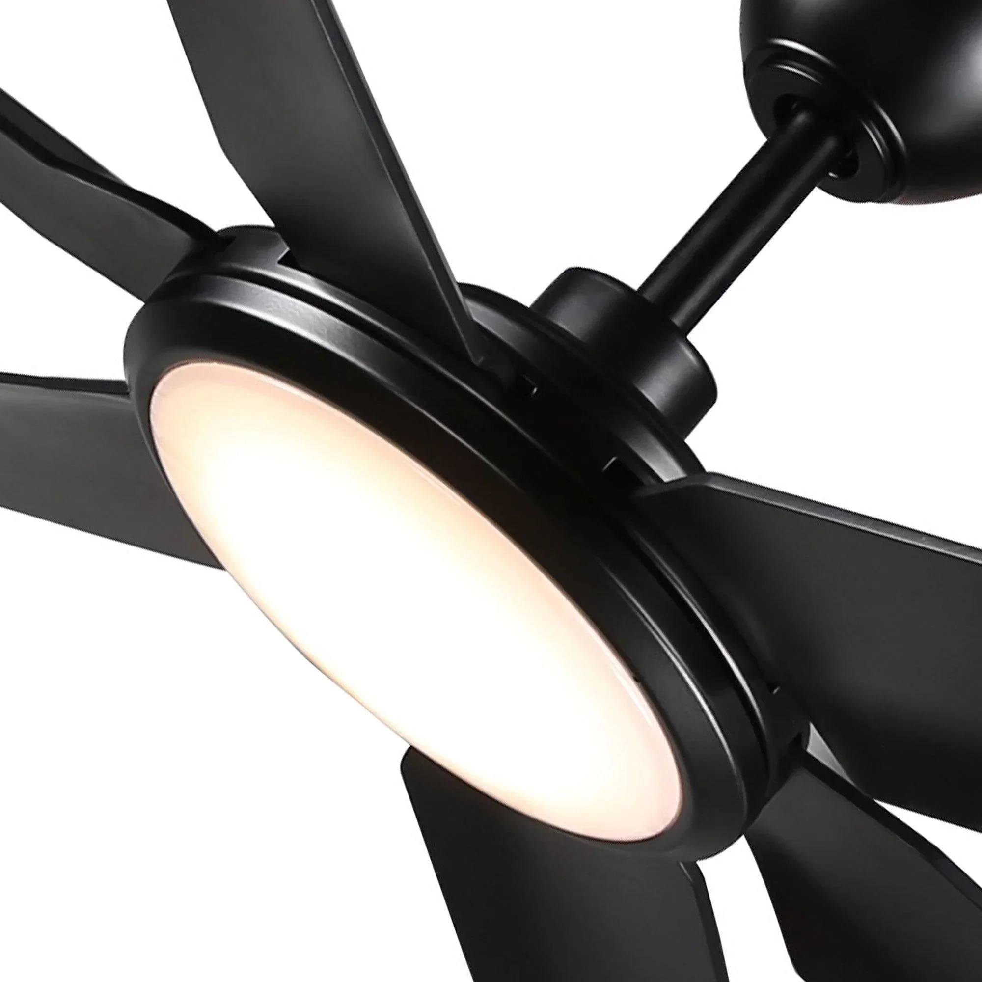 Parrot Uncle 65-Inch Industrial DC Motor Downrod Mount Ceiling Fan with Lighting and Remote Control (F8301110V) - Image 5