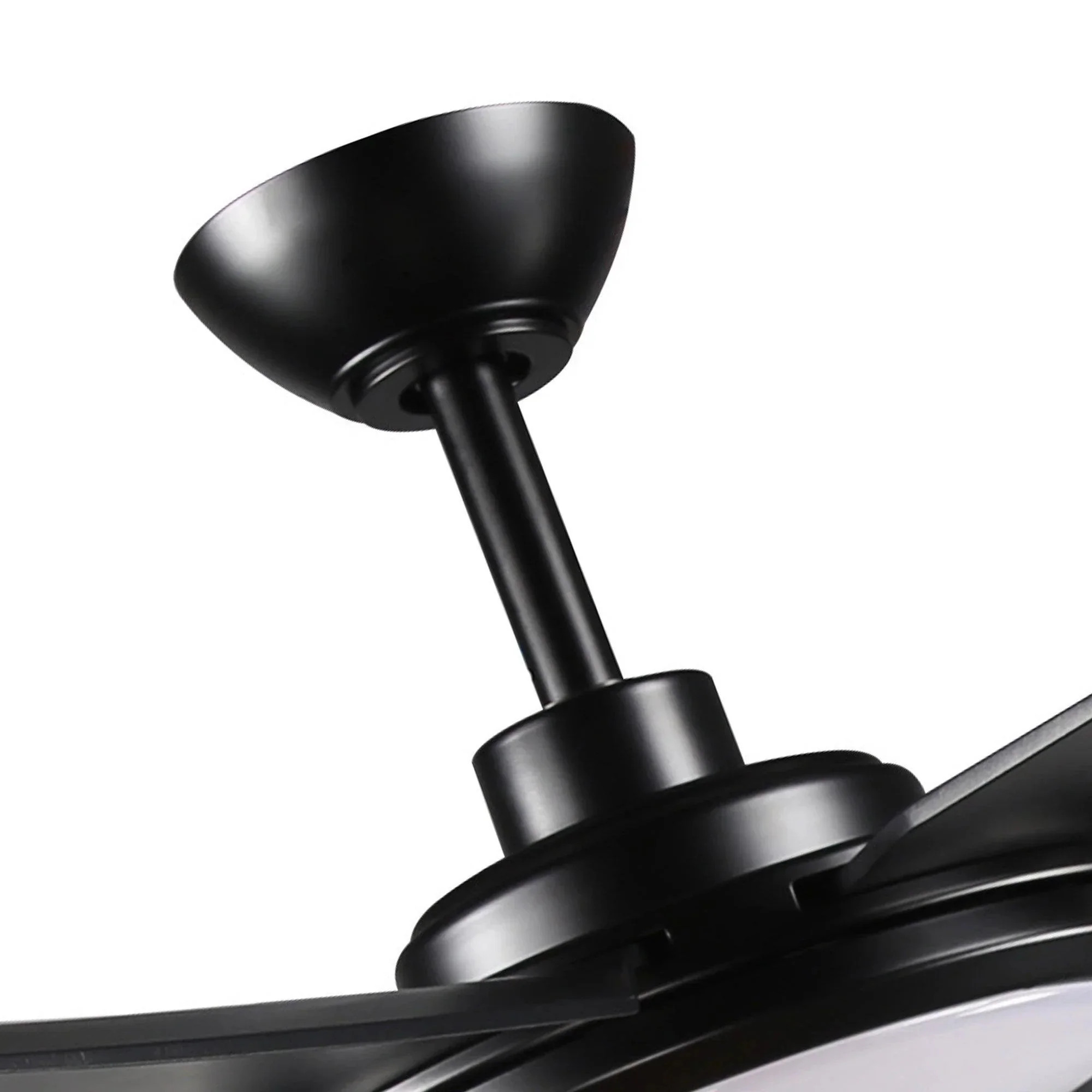 Parrot Uncle 65-Inch Industrial DC Motor Downrod Mount Ceiling Fan with Lighting and Remote Control (F8301110V) - Image 9