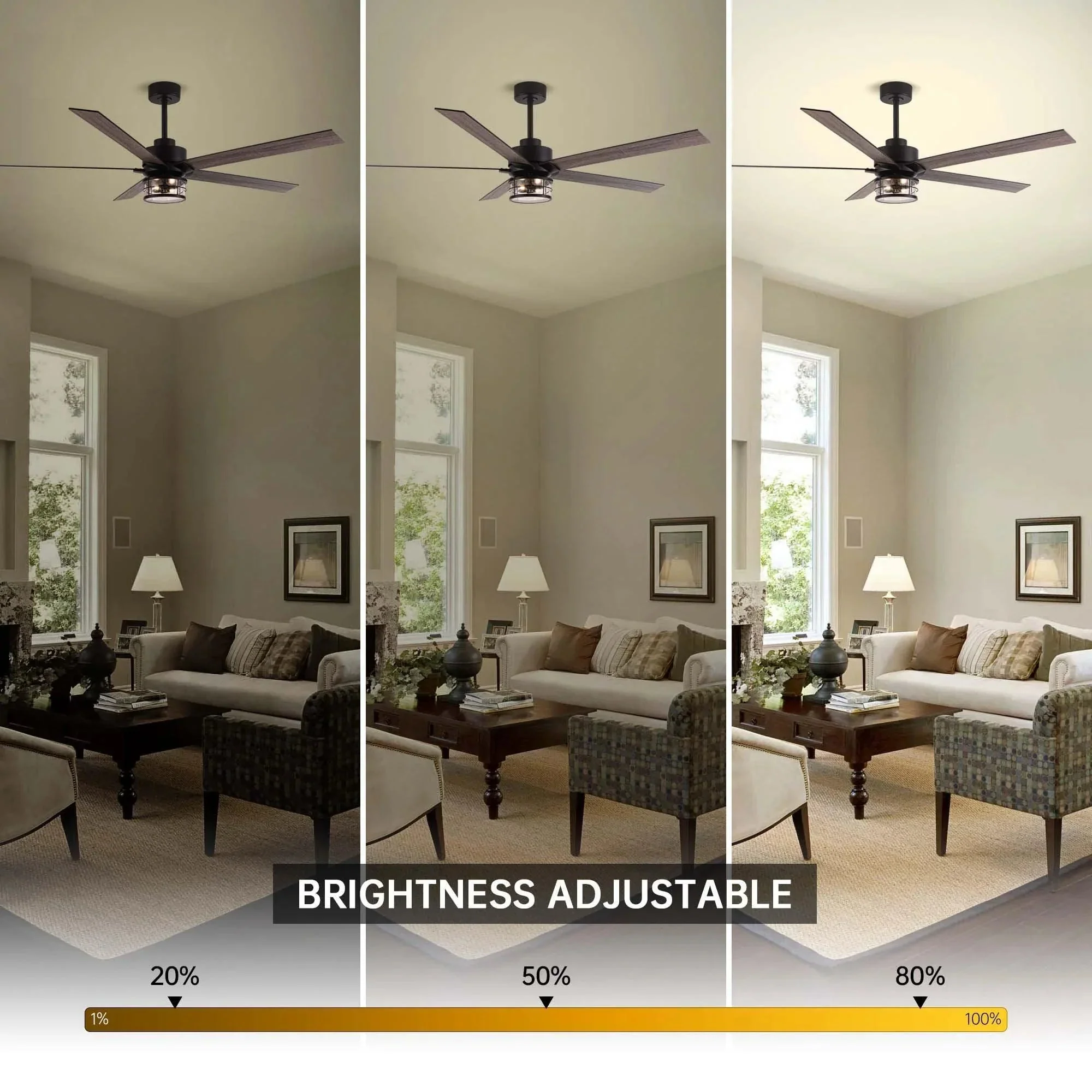 Parrot Uncle 65-Inch Modern Reversible Ceiling Fan with Lighting and Remote Control (F8250110V) - Image 11