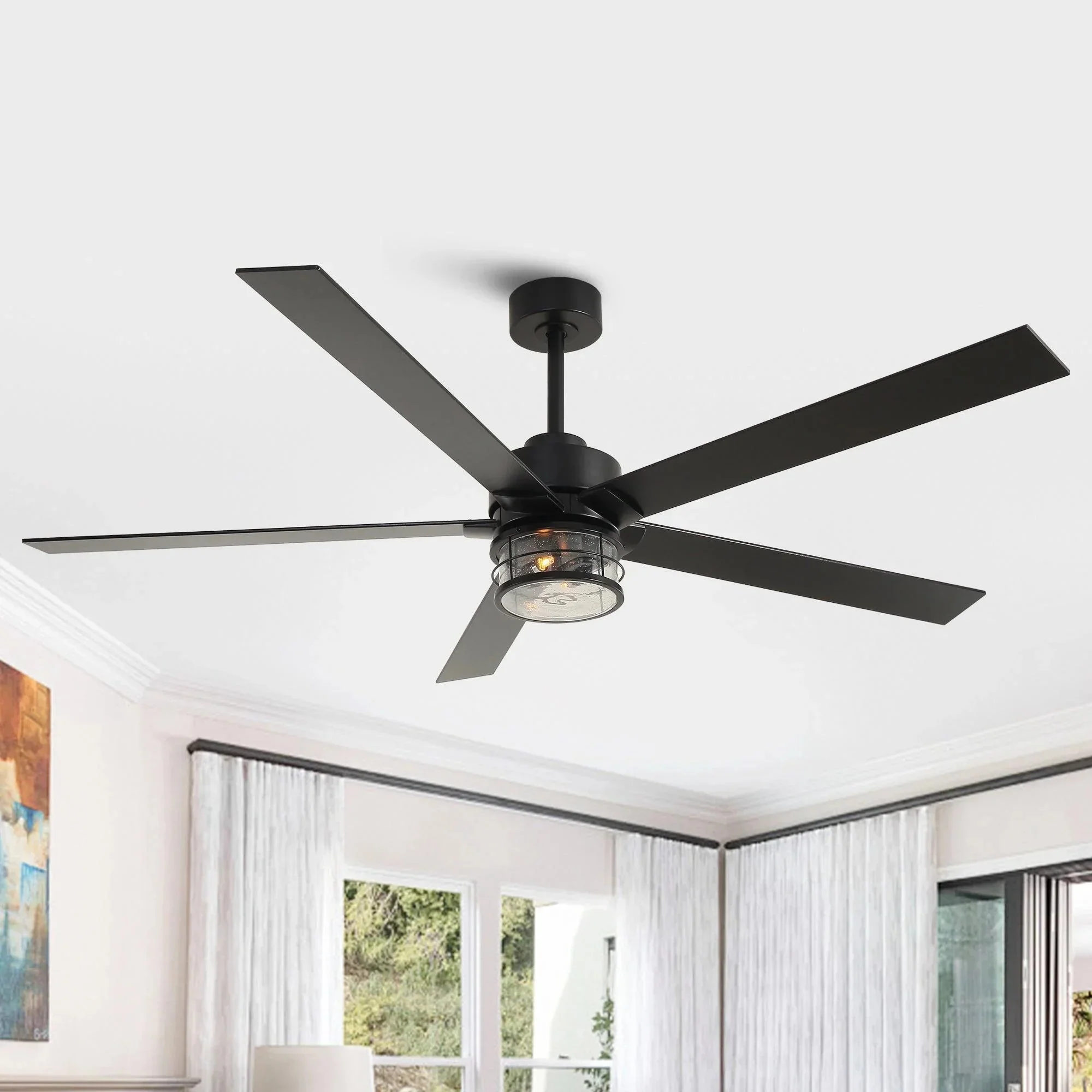 Parrot Uncle 65-Inch Modern Reversible Ceiling Fan with Lighting and Remote Control (F8250110V) - Image 3