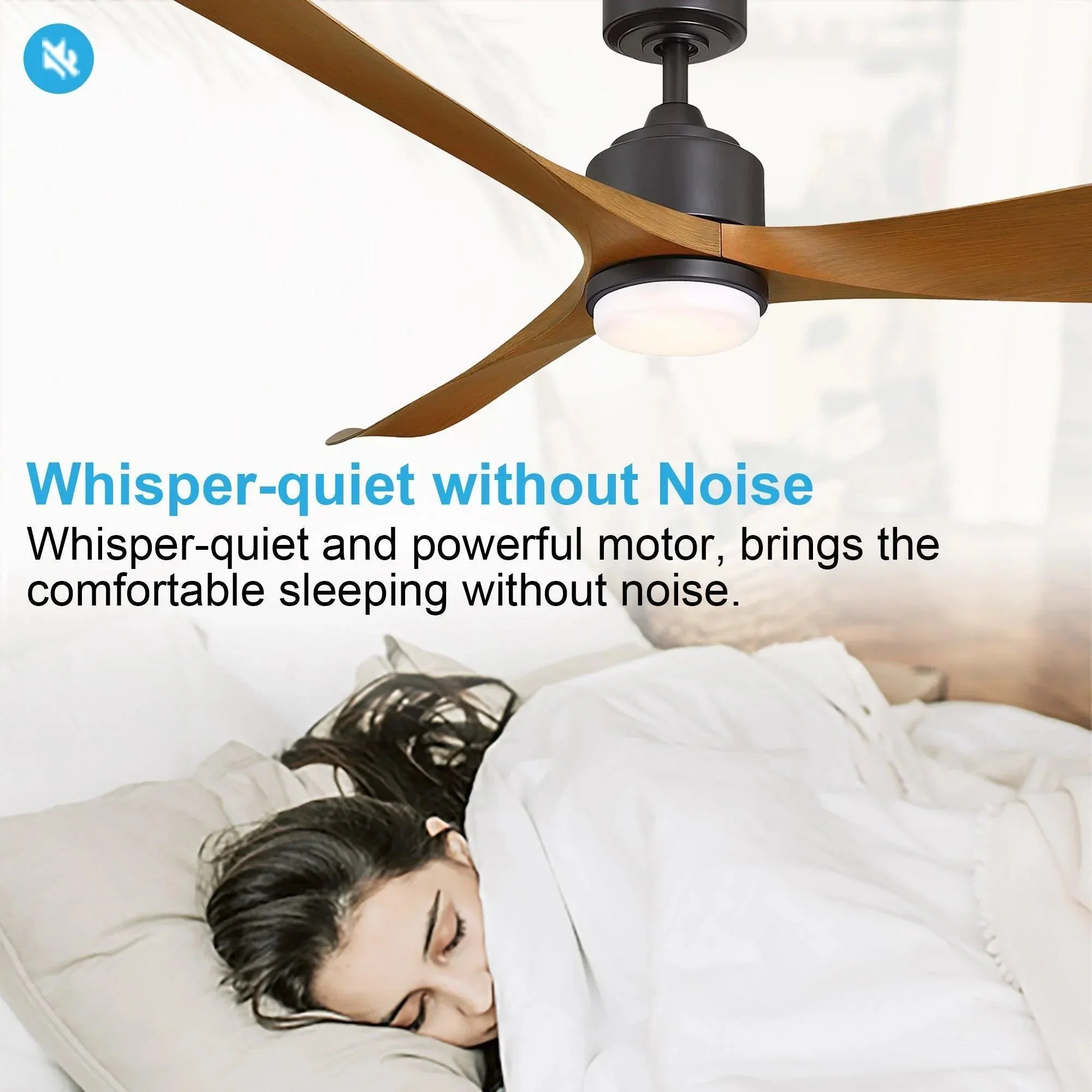 Parrot Uncle 66-Inch Misael Propeller Industrial DC Motor Ceiling Fan with LED Lighting - Image 18