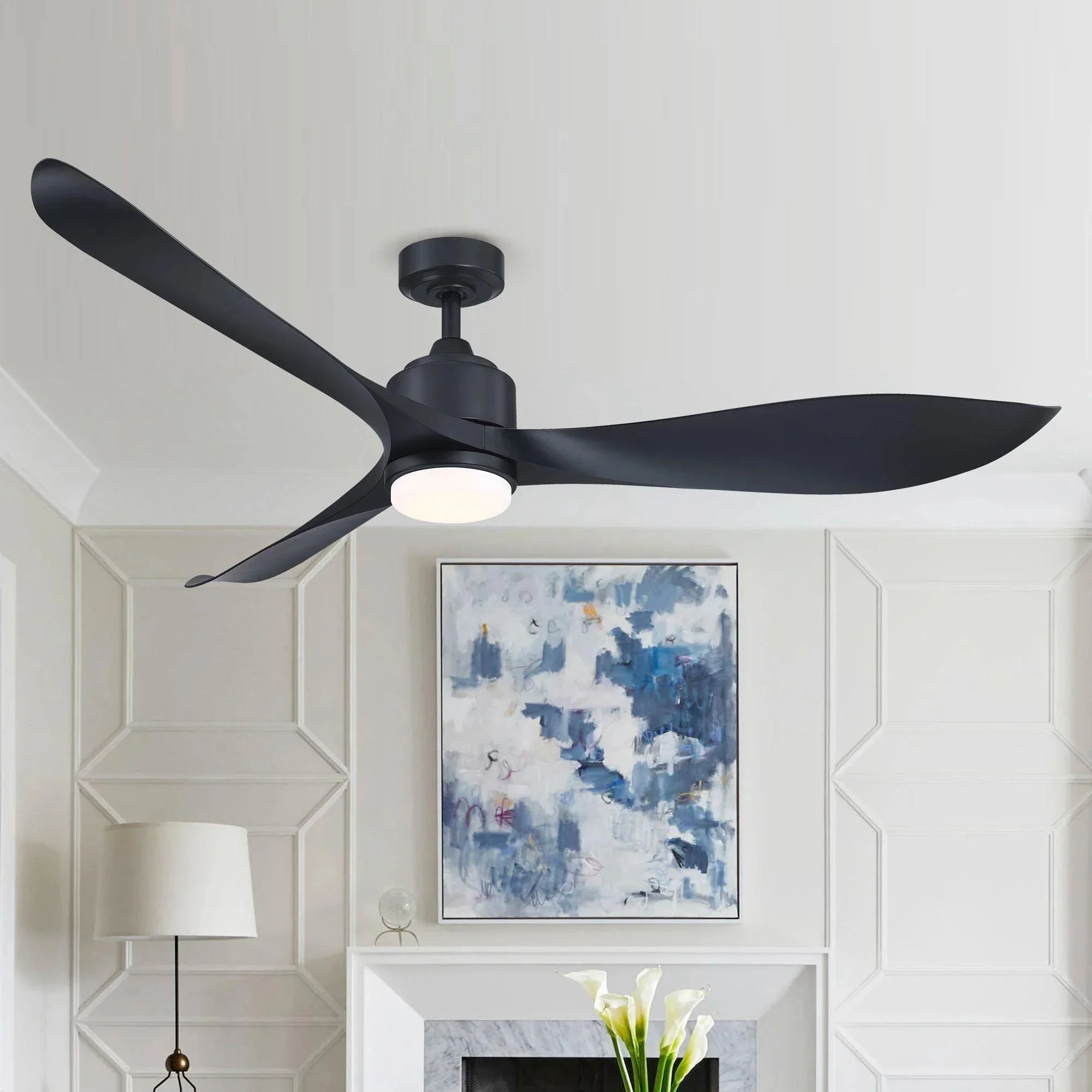 Parrot Uncle 66-Inch Misael Propeller Industrial DC Motor Ceiling Fan with LED Lighting - Image 2