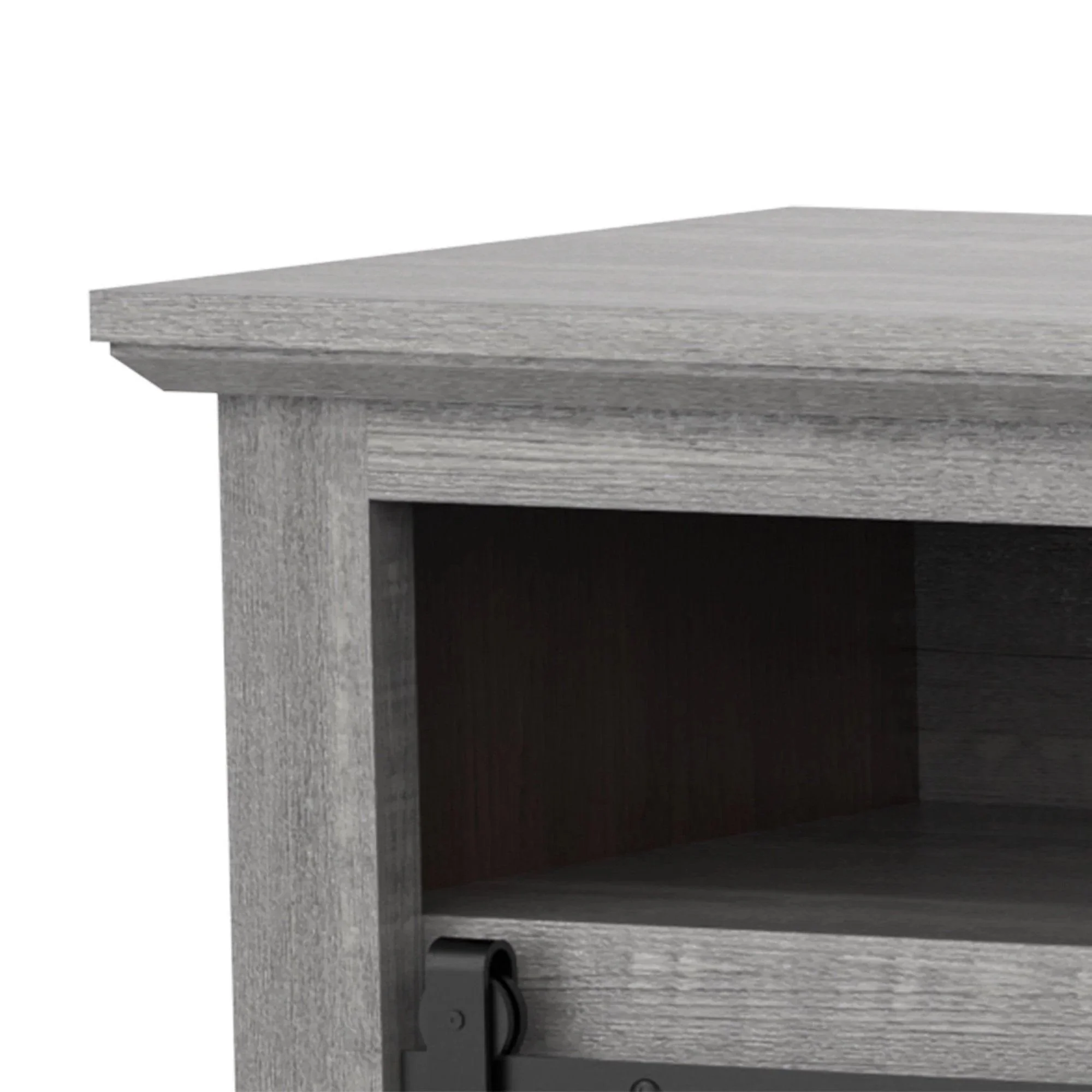 Parrot Uncle 68-Inch Farmhouse TV Stand with 23-Inch Insert Opening Electric Fireplace - Image 38