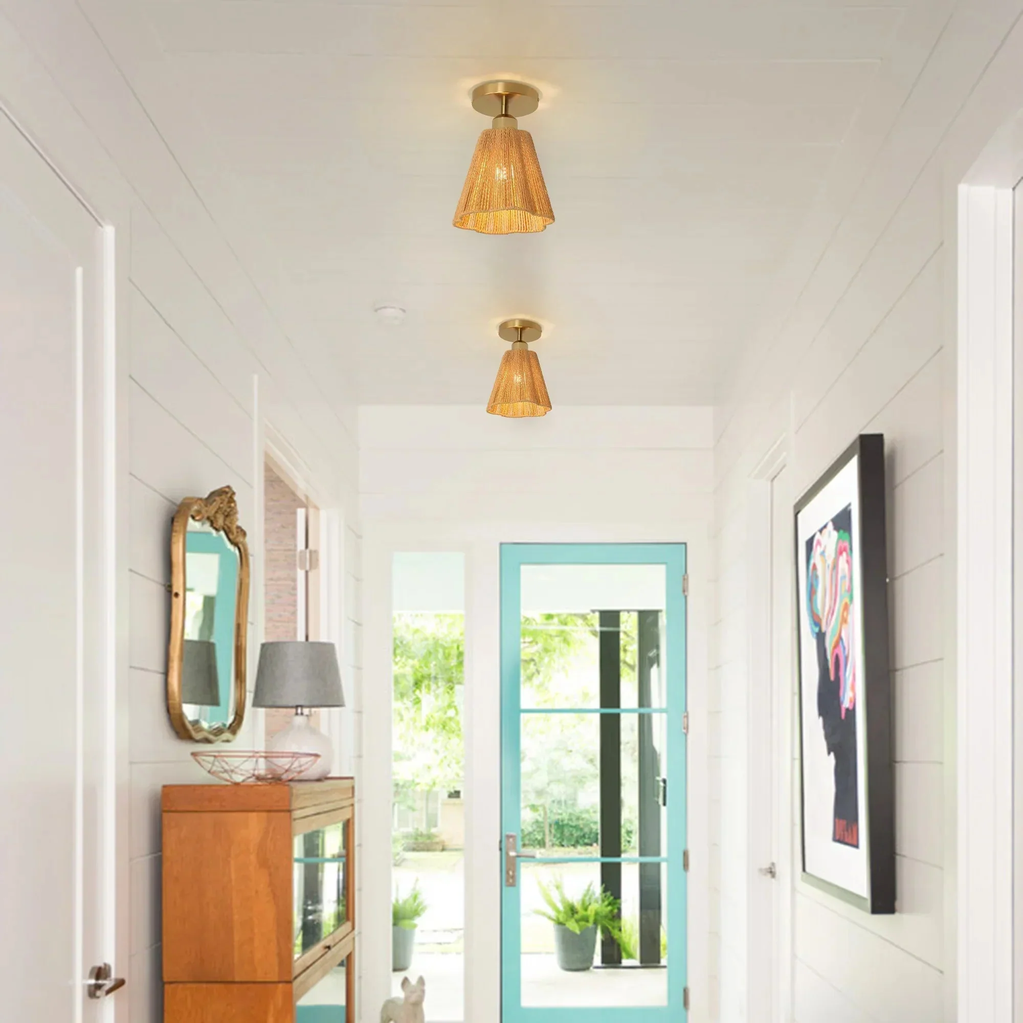 Parrot Uncle 7-Inch Yves 1-Light Semi-Flush Mount Ceiling Light (C3010) - Image 6
