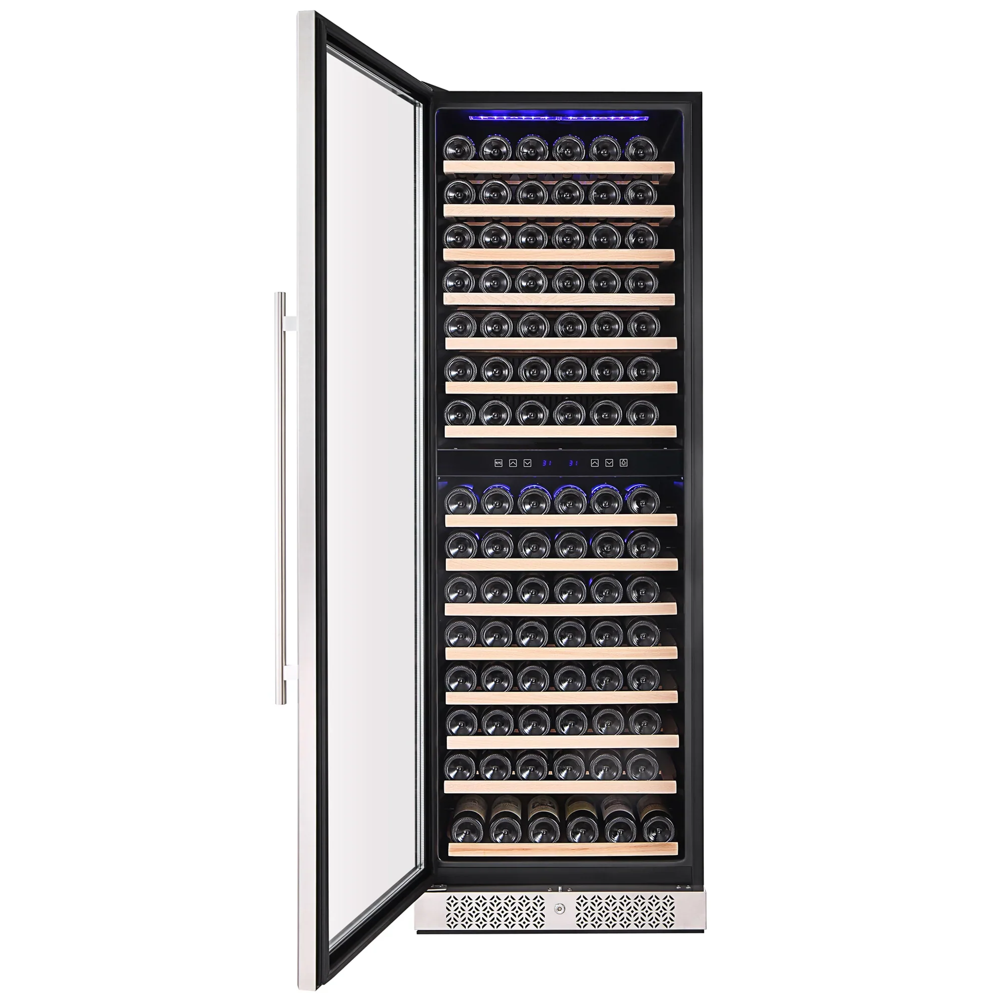 Empava 70-Inch Tall 160 Bottles Freestanding Built-In Dual Zone Wine Cooler (EMPV-WC08D) - Image 2