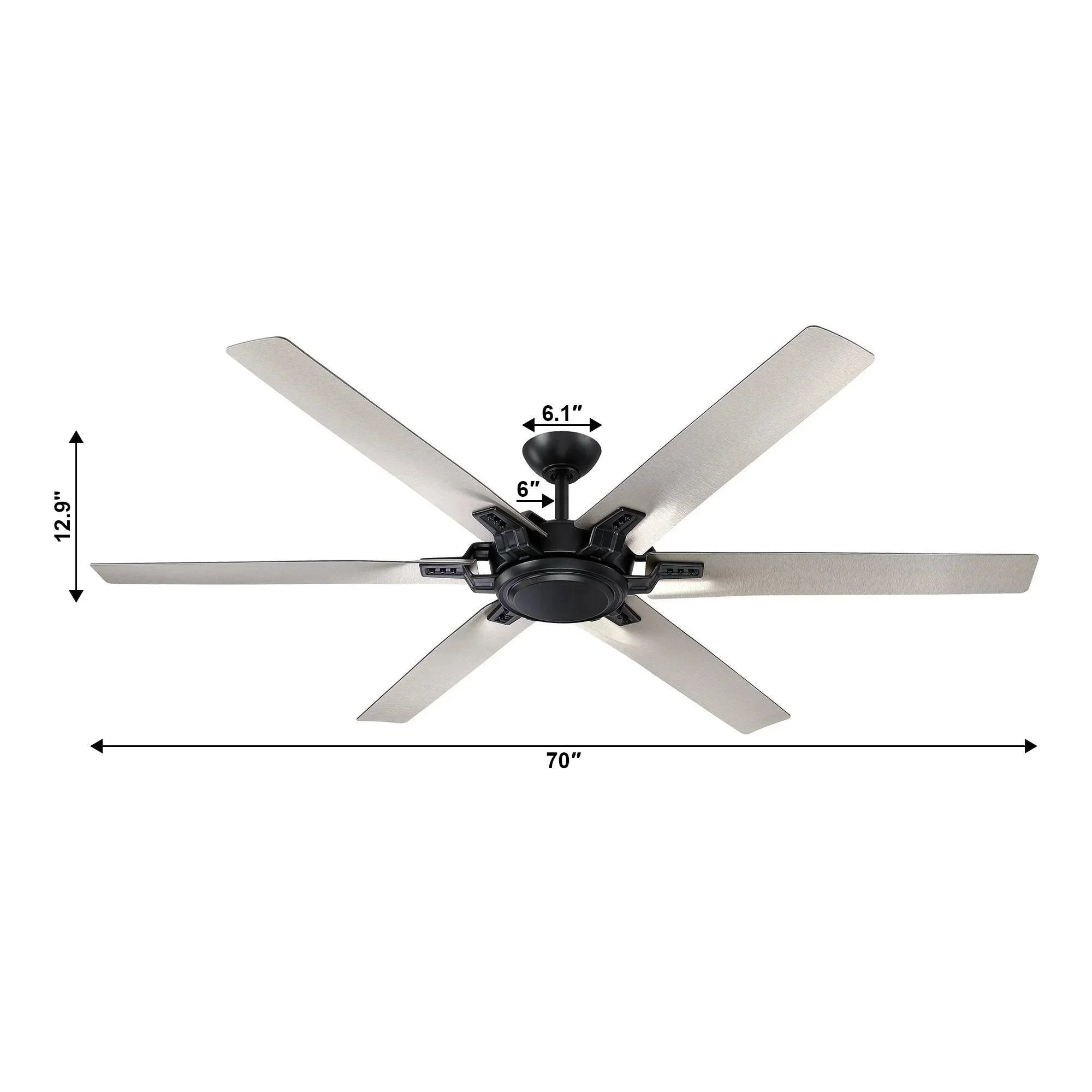 Parrot Uncle 70-Inch Madhya Industrial Ceiling Fan with Remote Control (F8278110V) - Image 12