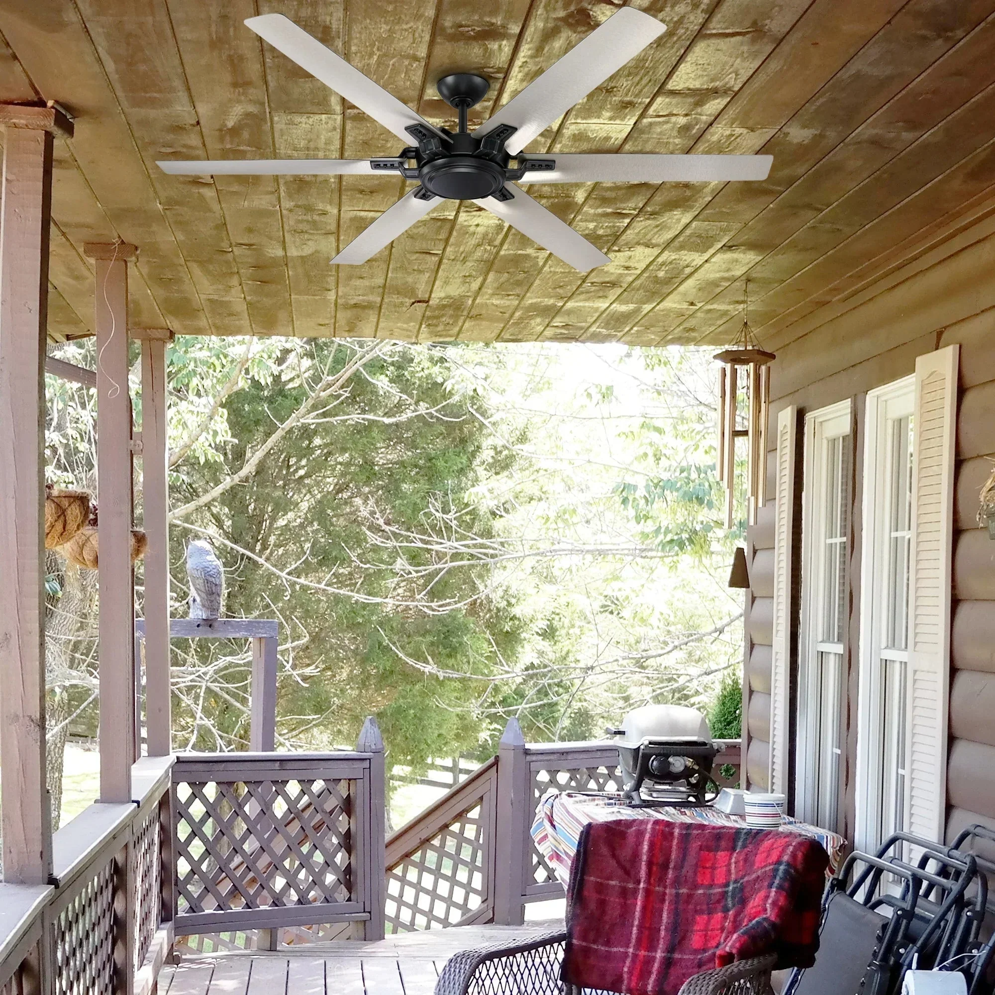 Parrot Uncle 70-Inch Madhya Industrial Ceiling Fan with Remote Control (F8278110V) - Image 13