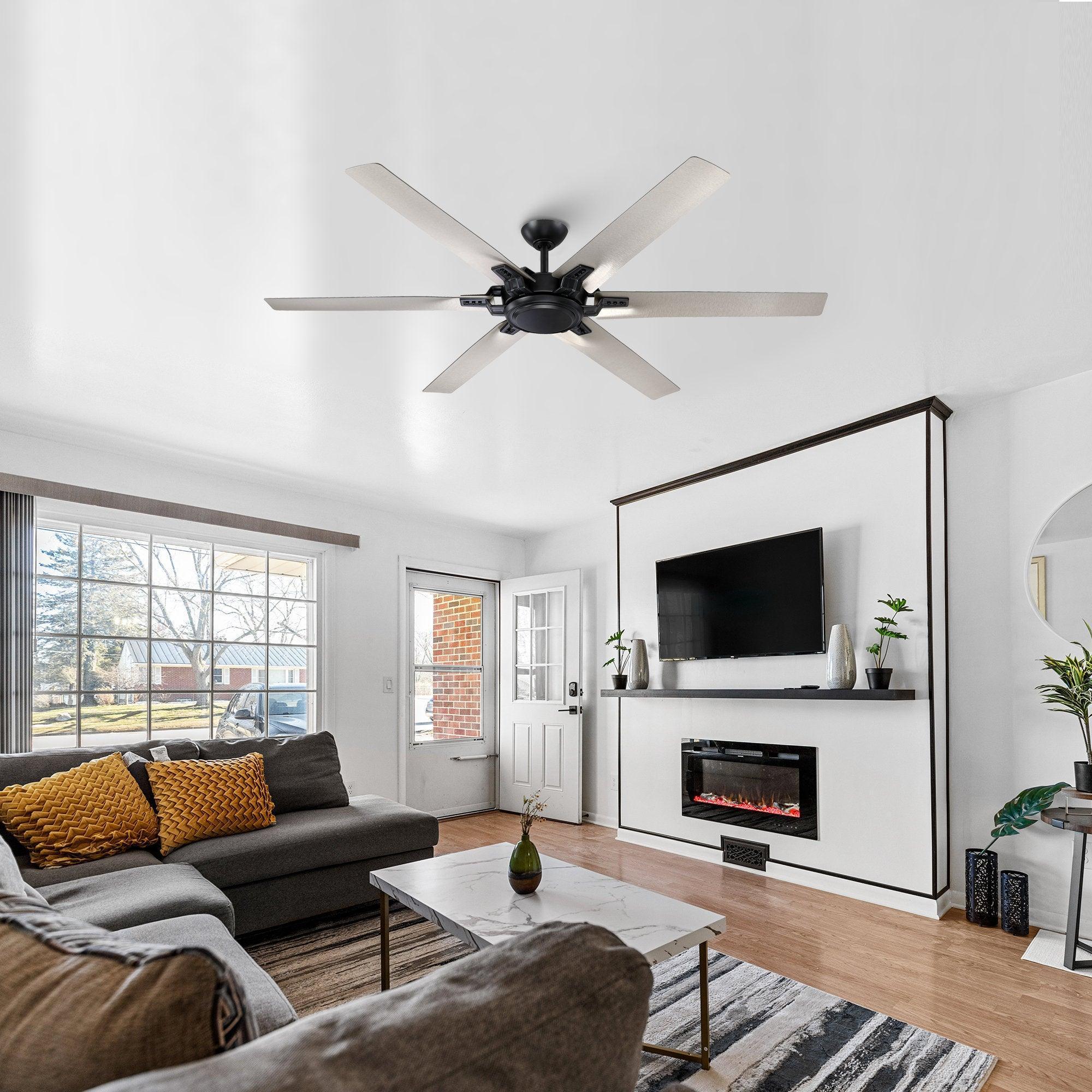 Parrot Uncle 70-Inch Madhya Industrial Ceiling Fan with Remote Control (F8278110V) - Image 2