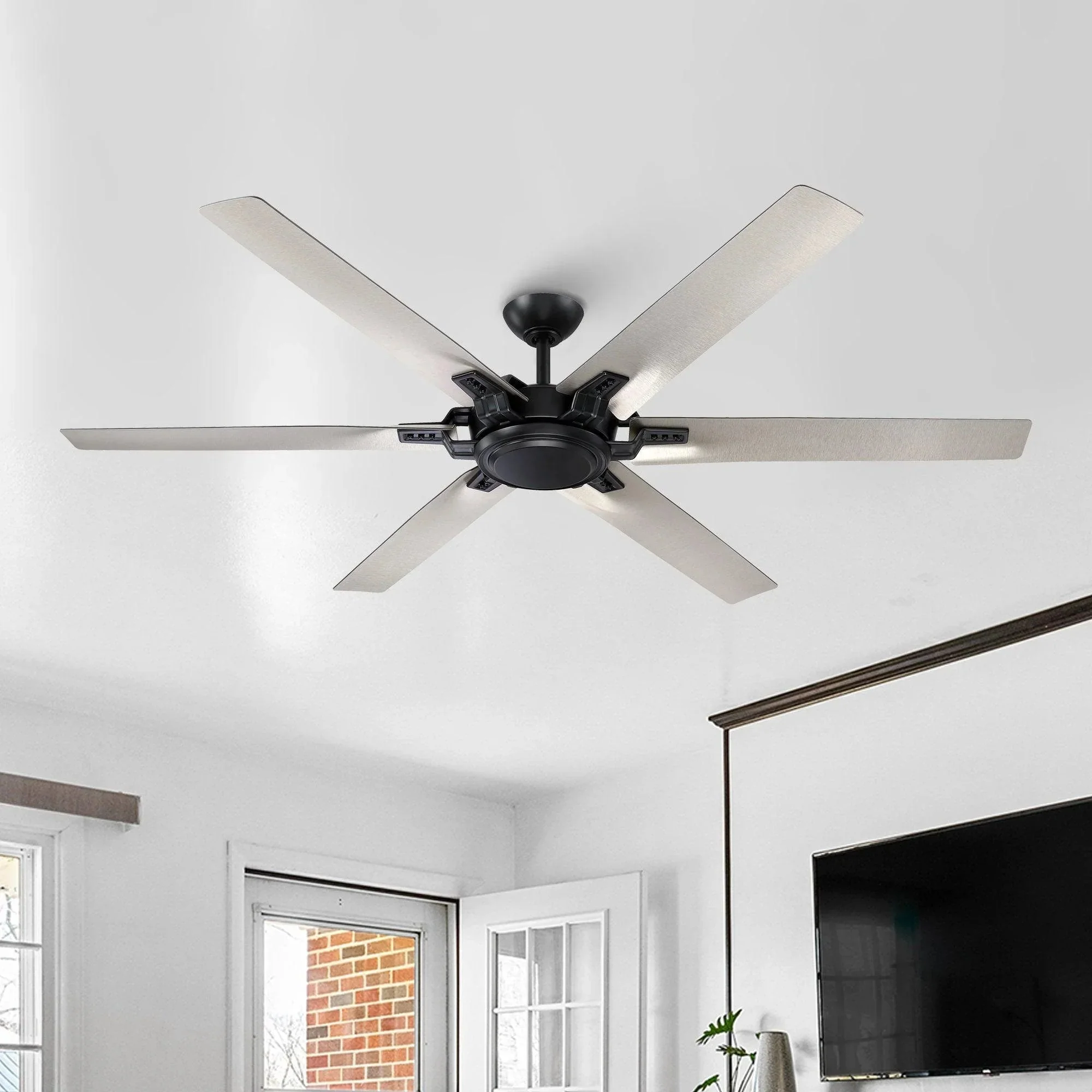 Parrot Uncle 70-Inch Madhya Industrial Ceiling Fan with Remote Control (F8278110V) - Image 9