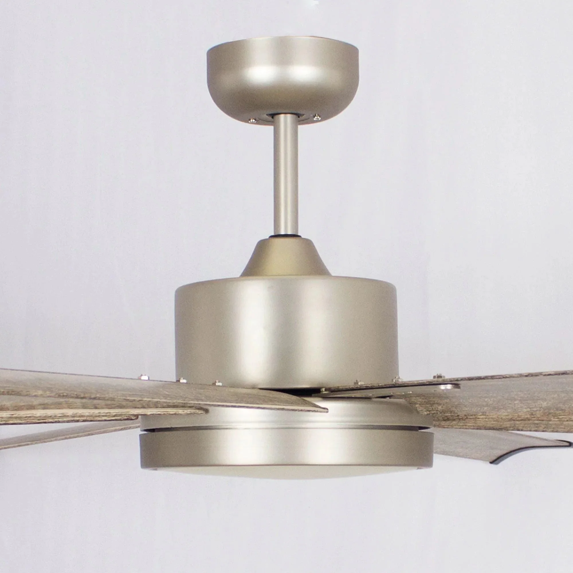 Parrot Uncle 72-Inch Bankston Modern Satin Nickel DC Motor Downrod Mount Ceiling Fan with LED Lighting and Remote Control (F8220110V) - Image 10