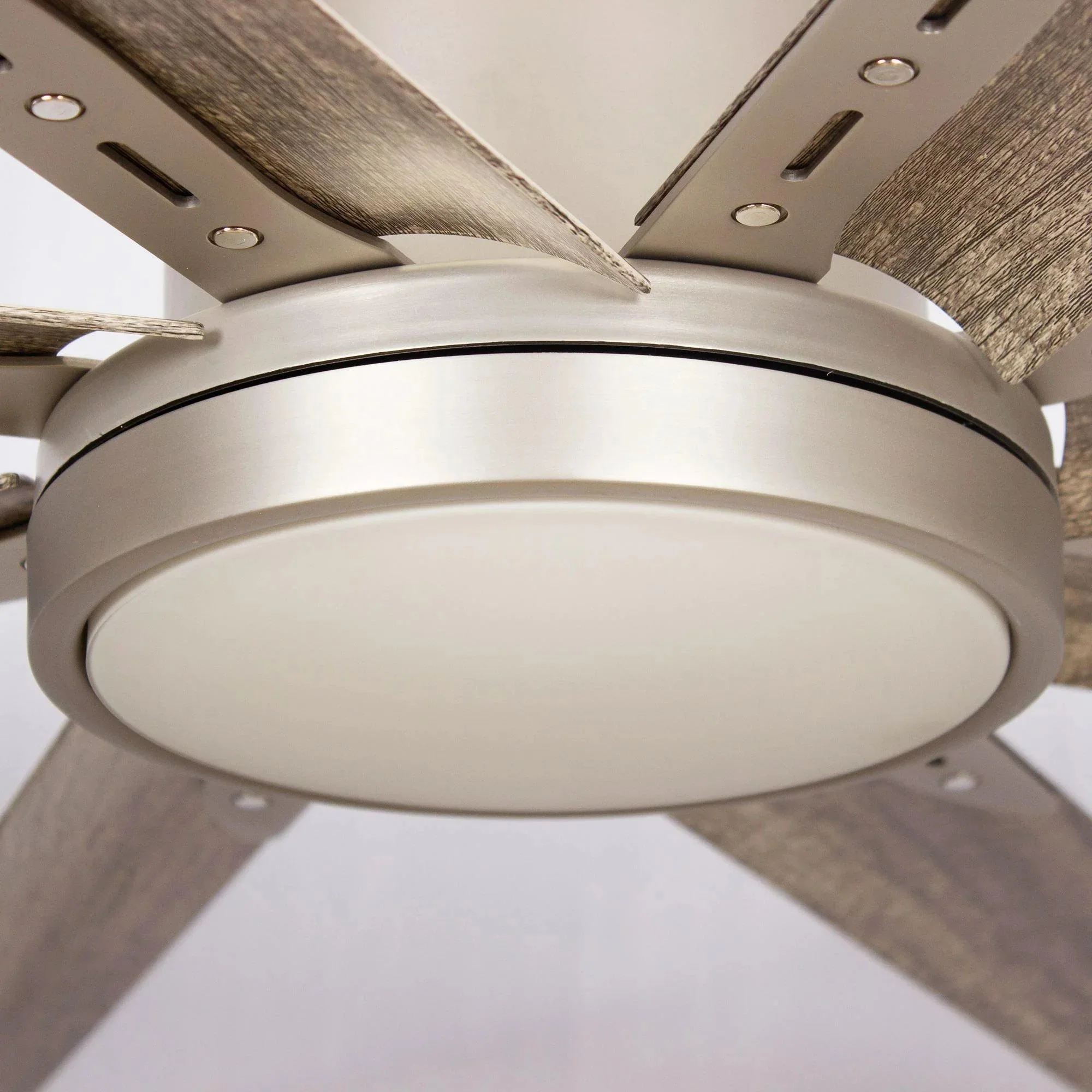 Parrot Uncle 72-Inch Bankston Modern Satin Nickel DC Motor Downrod Mount Ceiling Fan with LED Lighting and Remote Control (F8220110V) - Image 11